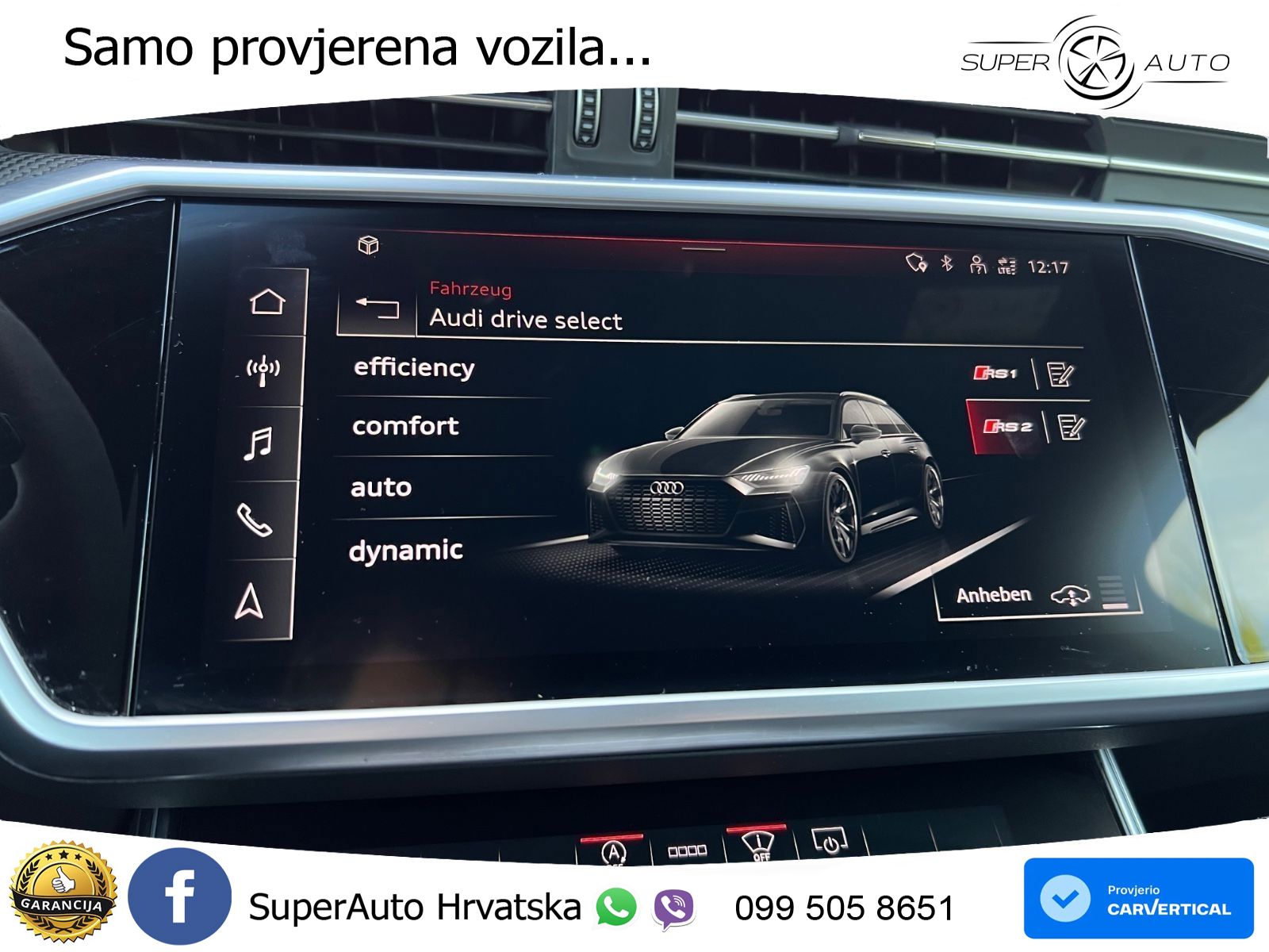 Audi RS6 Avant 4.0 TFSI V8 (600 KS) quattro Tiptronic ZRAČNI+ACC+GR SJED+KAM+PANO