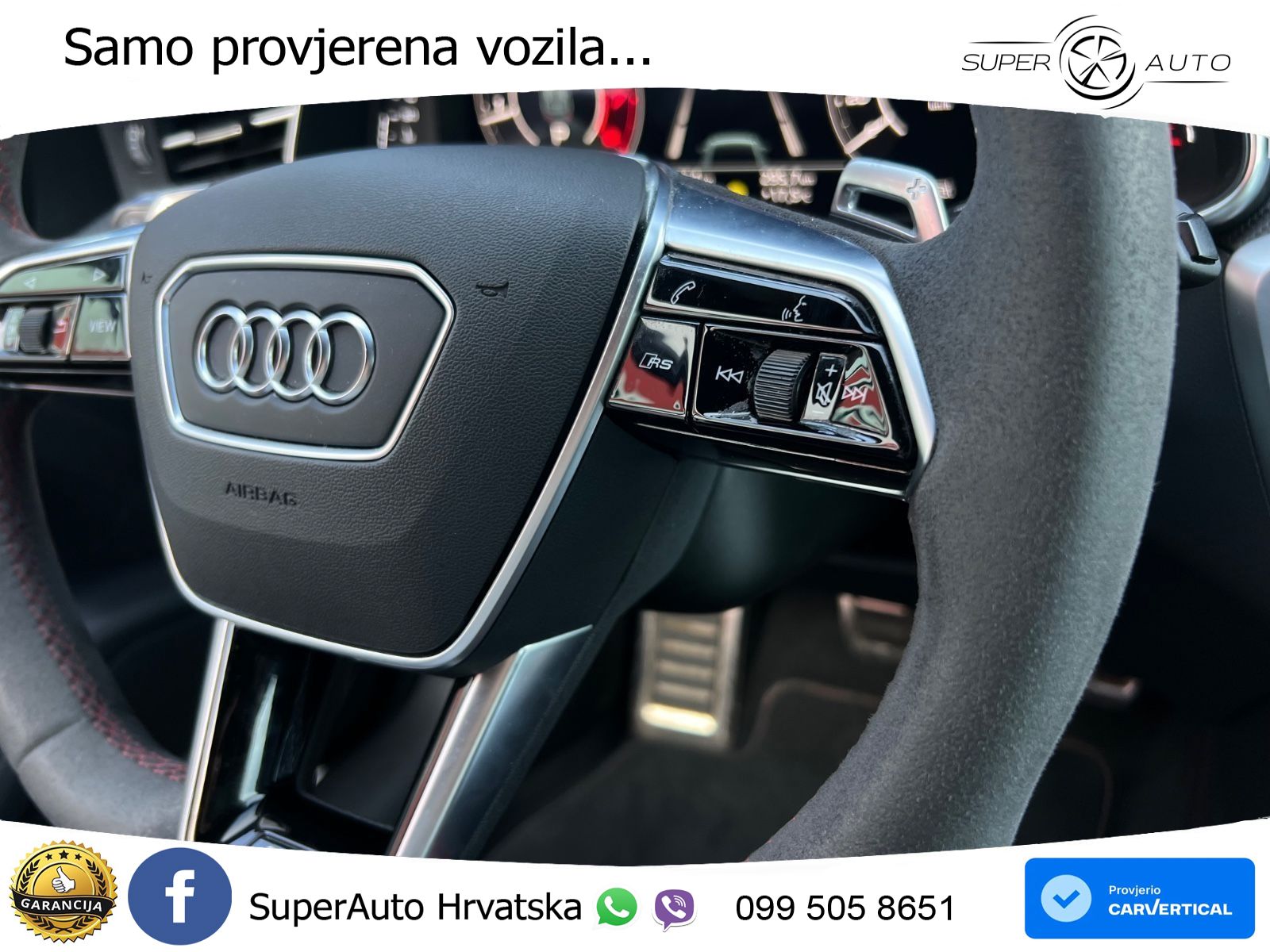 Audi RS6 Avant 4.0 TFSI V8 (600 KS) quattro Tiptronic ZRAČNI+ACC+GR SJED+KAM+PANO