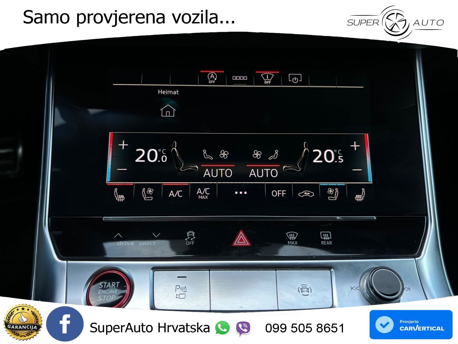 Audi RS6 Avant 4.0 TFSI V8 (600 KS) quattro Tiptronic ZRAČNI+ACC+GR SJED+KAM+PANO