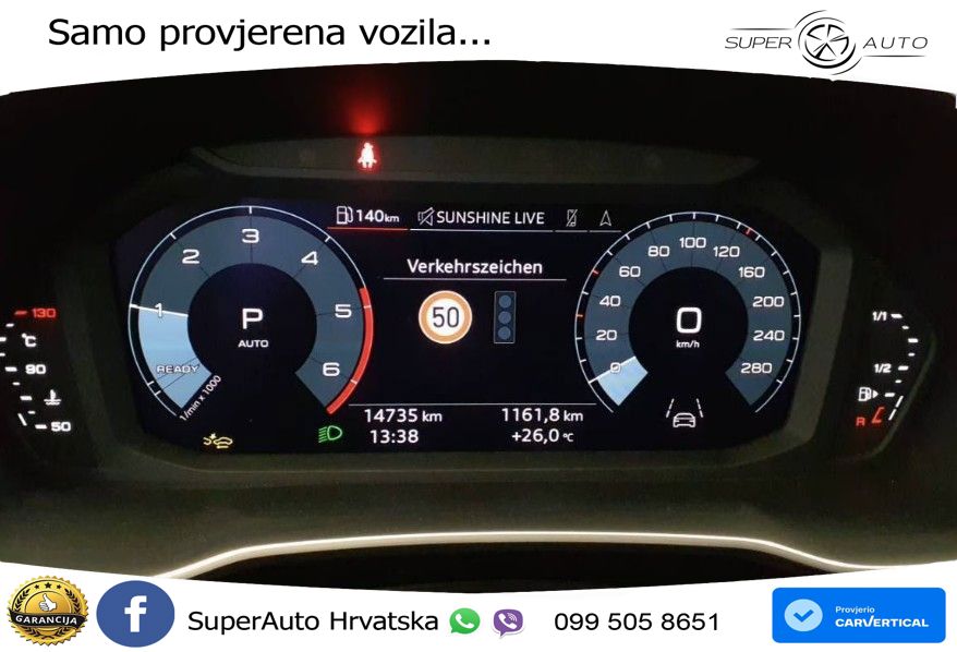 Audi Q3 Sportback 40 TDI (193 KS) quattro S tronic LED+GR SJED+ACC