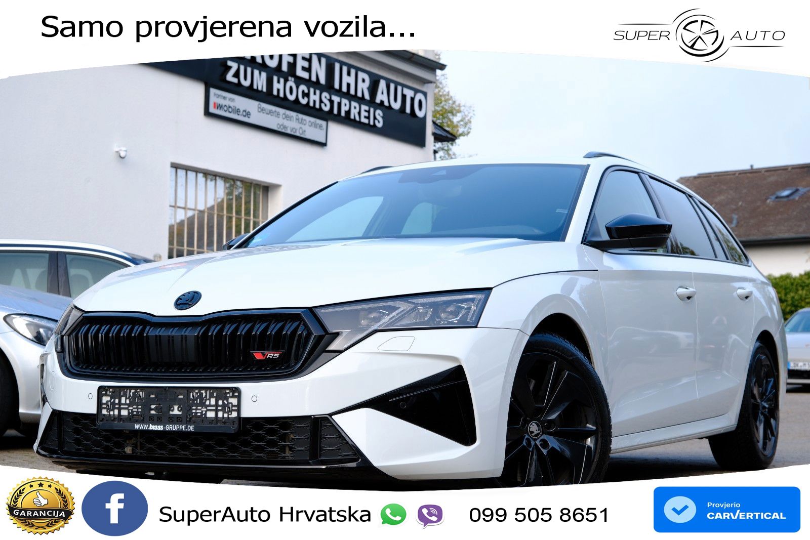 Škoda Octavia Combi RS 2.0 TSI (265 KS) DSG MATRIX+GR SJED+KAM