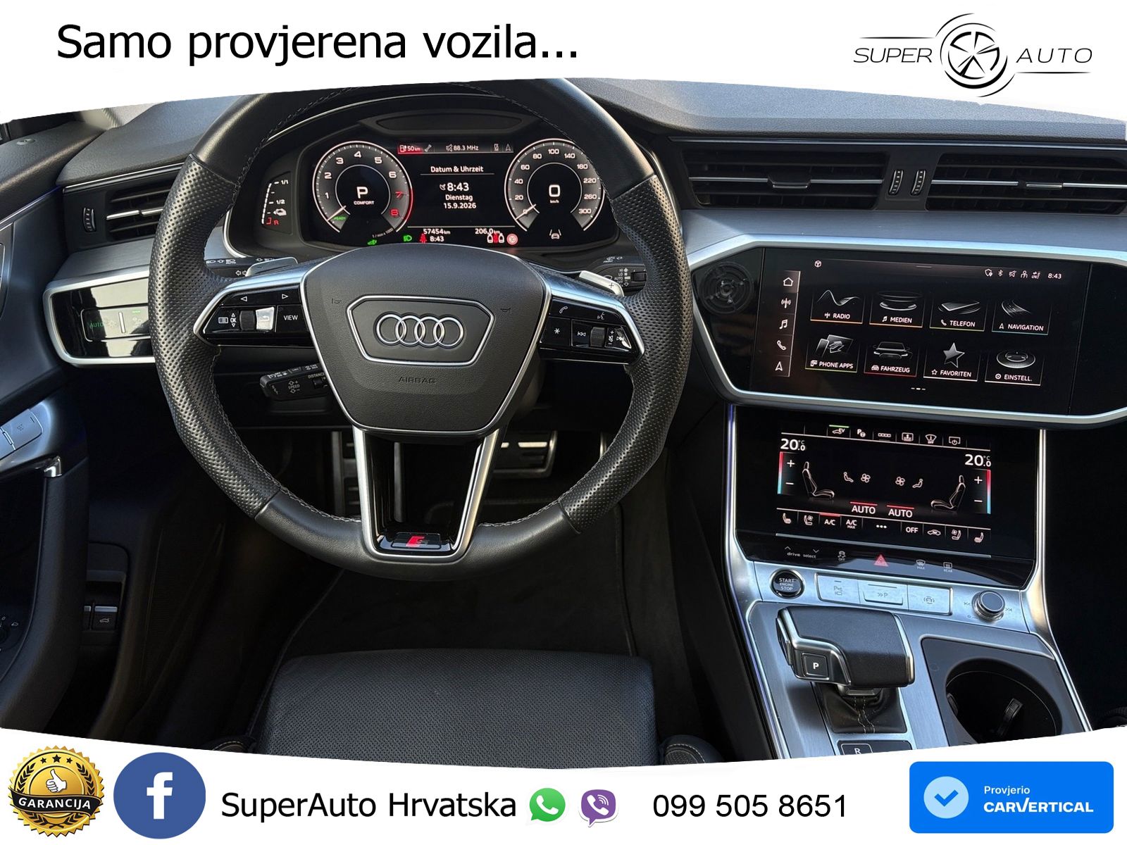 Audi A6 55 TFSIe (367 KS) quattro ultra S tronic S line LED+GR SJED+ACC