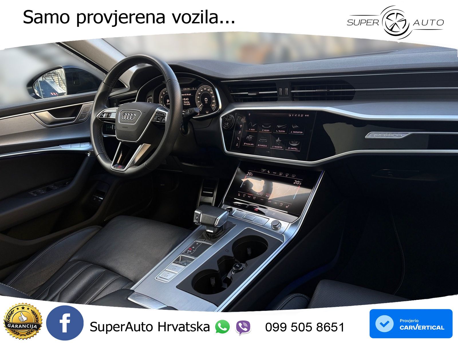 Audi A6 55 TFSIe (367 KS) quattro ultra S tronic S line LED+GR SJED+ACC