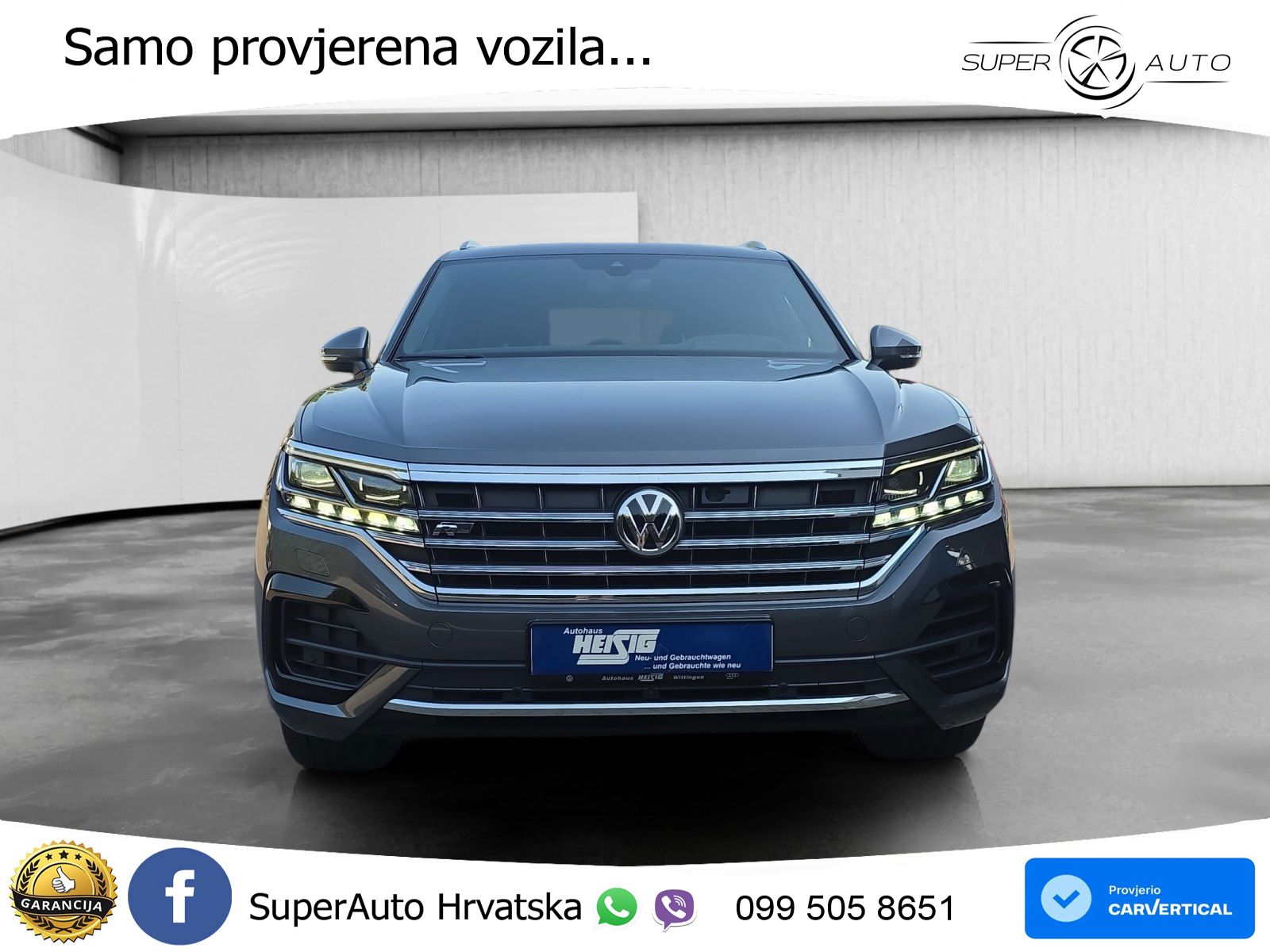 Volkswagen Touareg 3.0 V6 TDI (286 KS) 4MOTION Tiptronic R-Line ZRAČNI+ACC+GR SJED+KAM+PANO