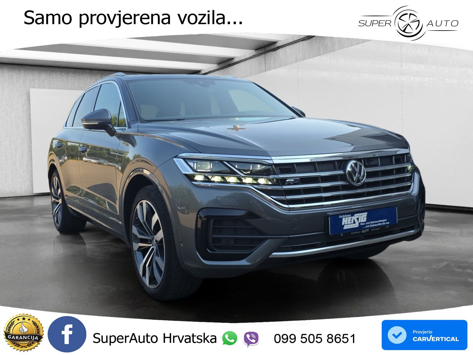 Volkswagen Touareg 3.0 V6 TDI (286 KS) 4MOTION Tiptronic R-Line ZRAČNI+ACC+GR SJED+KAM+PANO
