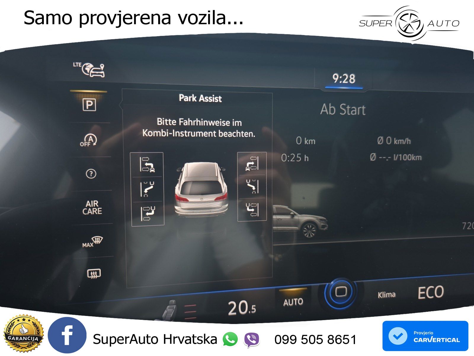 Volkswagen Touareg 3.0 V6 TDI (286 KS) 4MOTION Tiptronic R-Line ZRAČNI+ACC+GR SJED+KAM+PANO