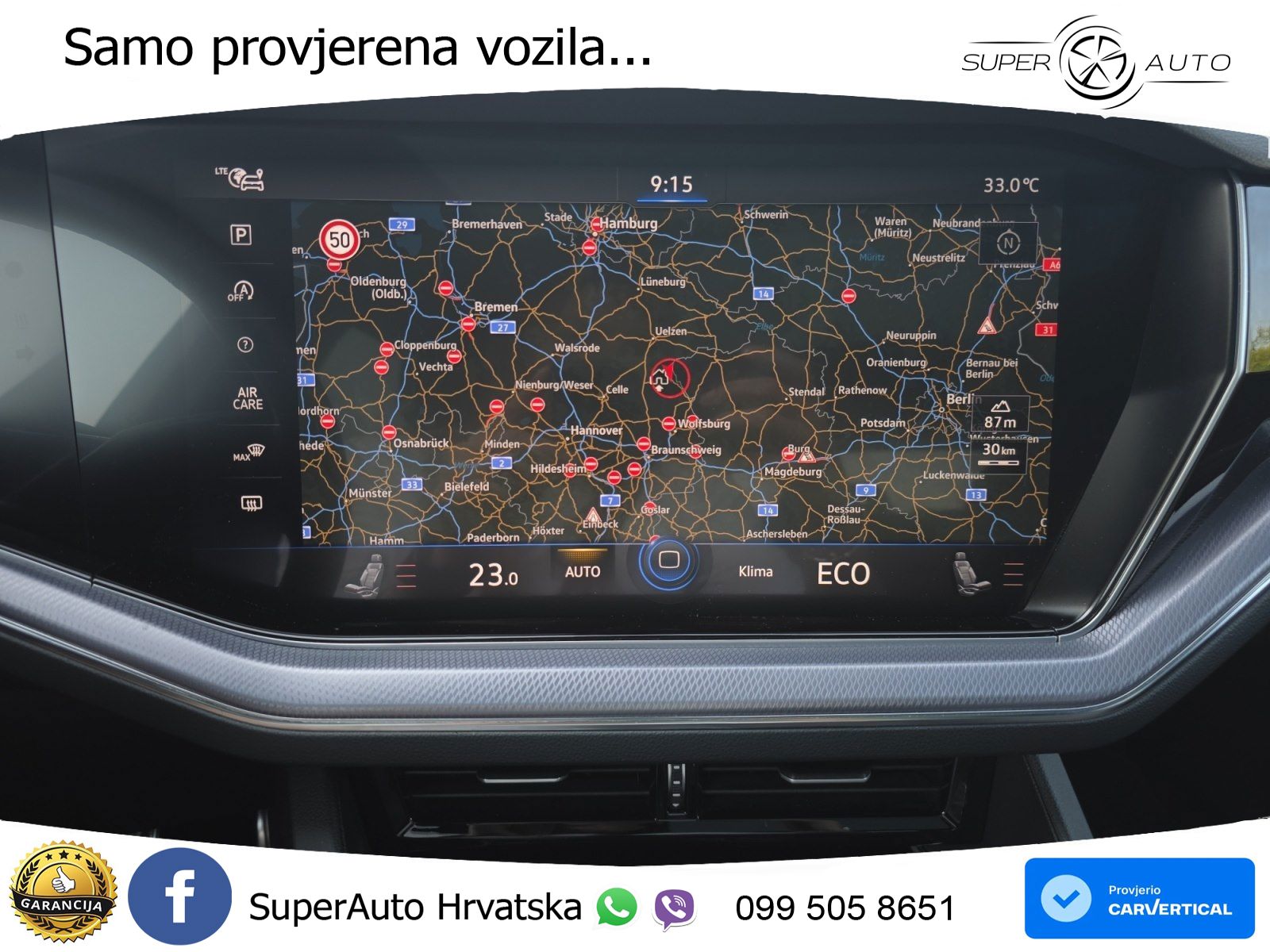 Volkswagen Touareg 3.0 V6 TDI (286 KS) 4MOTION Tiptronic R-Line ZRAČNI+ACC+GR SJED+KAM+PANO