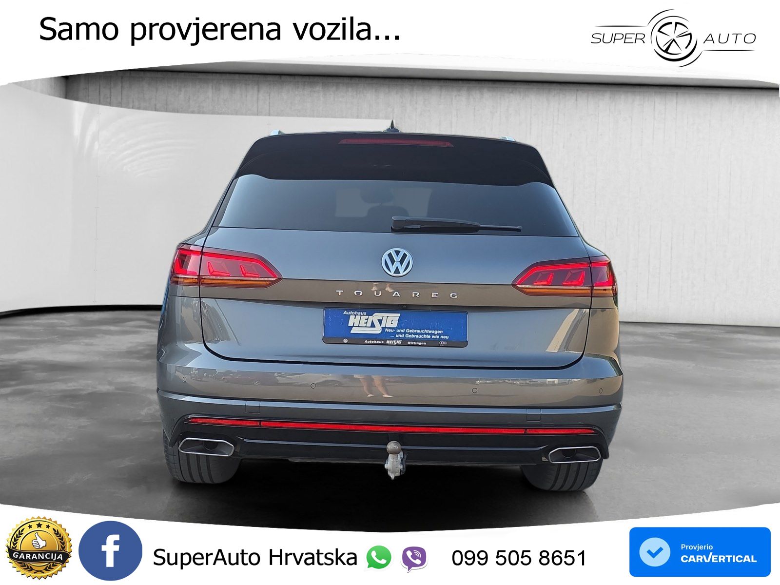 Volkswagen Touareg 3.0 V6 TDI (286 KS) 4MOTION Tiptronic R-Line ZRAČNI+ACC+GR SJED+KAM+PANO