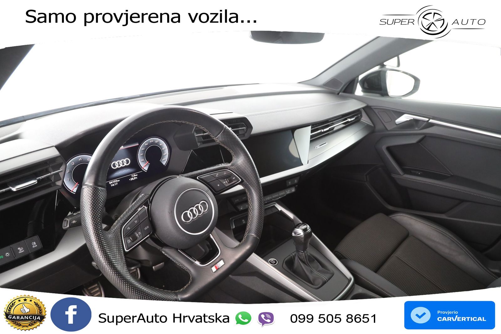 Audi A3 35 TFSI (150 KS) S line LED+GR SJED+ACC
