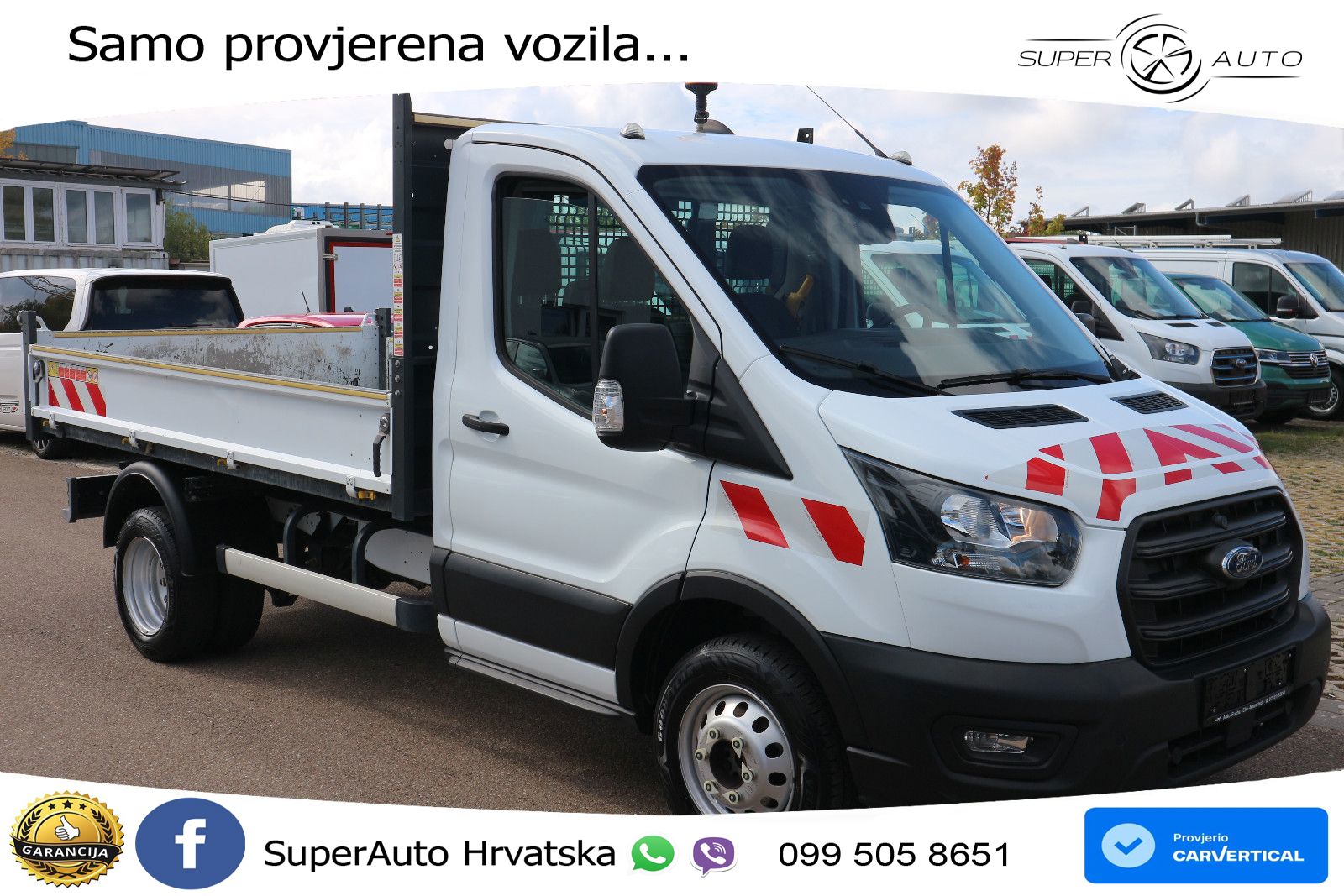 Ford Transit Kipper Zwillingsbereifung AHK 170 KS
