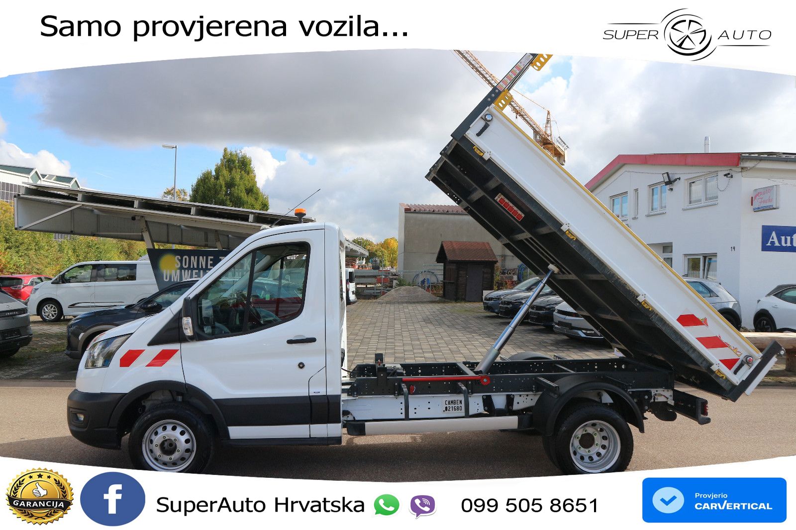Ford Transit Kipper Zwillingsbereifung AHK 170 KS
