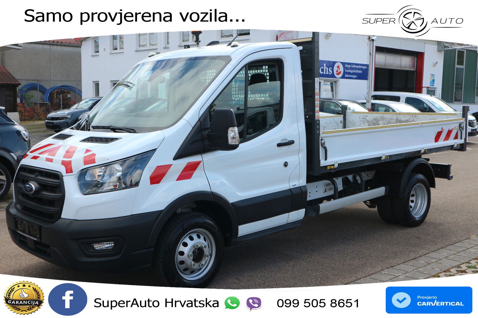 Ford Transit Kipper Zwillingsbereifung AHK 170 KS