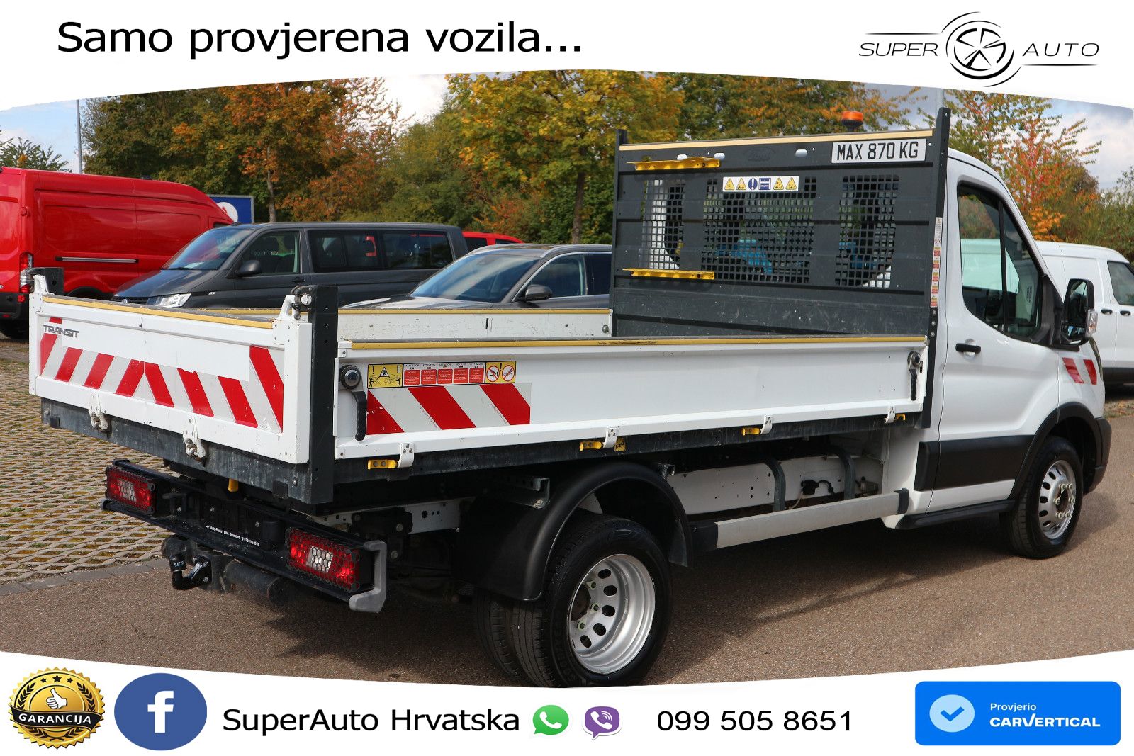 Ford Transit Kipper Zwillingsbereifung AHK 170 KS