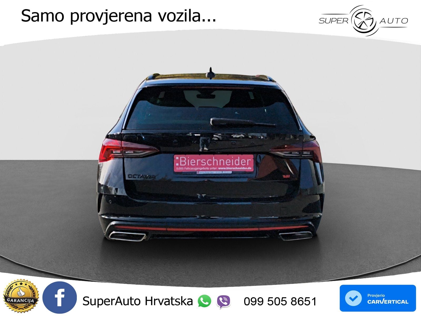 Škoda Octavia Combi RS 2.0 TDI (200 KS) DSG MATRIX+GR SJED+KAM