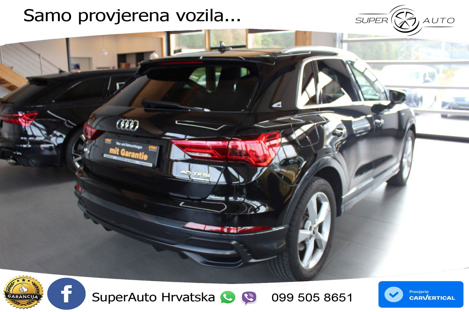 Audi Q3 40 TFSI (190 KS) quattro S tronic S line LED+GR SJED+ACC