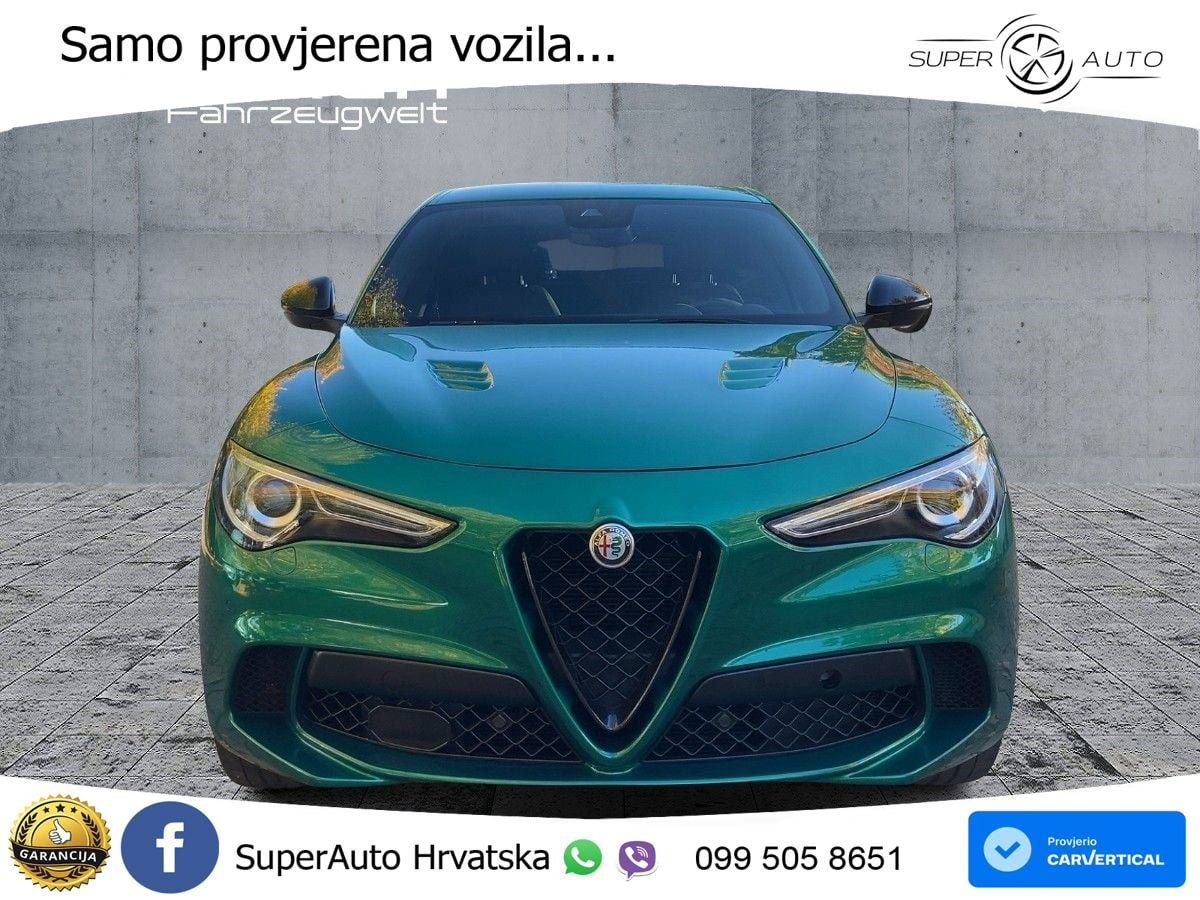 Alfa Romeo Stelvio Quadrifoglio 2.9 V6 Bi-Turbo (520 KS) Q4 Automatic LED+GR SJED+ACC