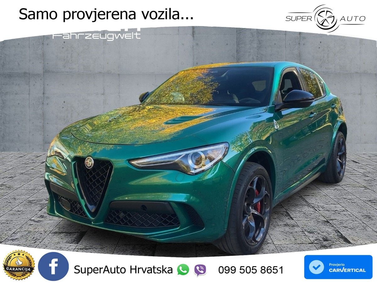 Alfa Romeo Stelvio Quadrifoglio 2.9 V6 Bi-Turbo (520 KS) Q4 Automatic LED+GR SJED+ACC