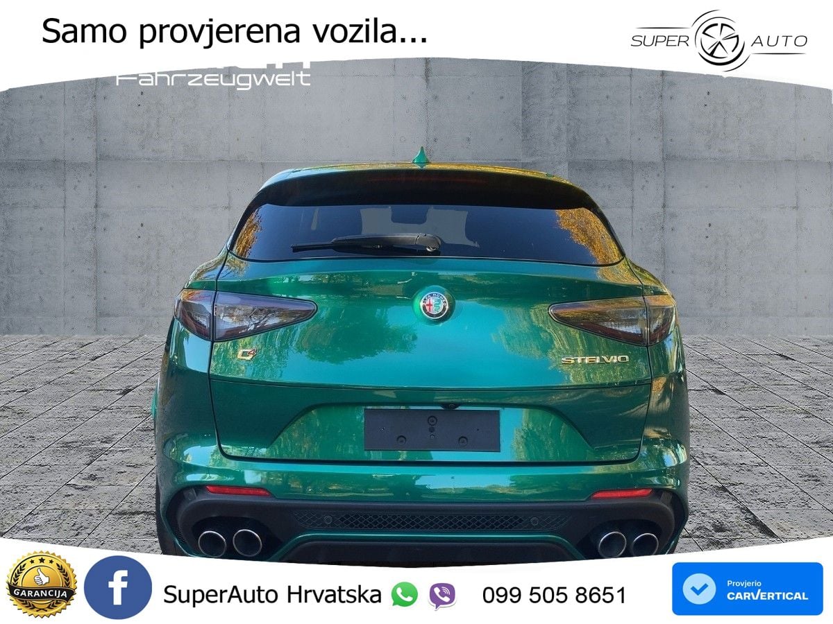 Alfa Romeo Stelvio Quadrifoglio 2.9 V6 Bi-Turbo (520 KS) Q4 Automatic LED+GR SJED+ACC