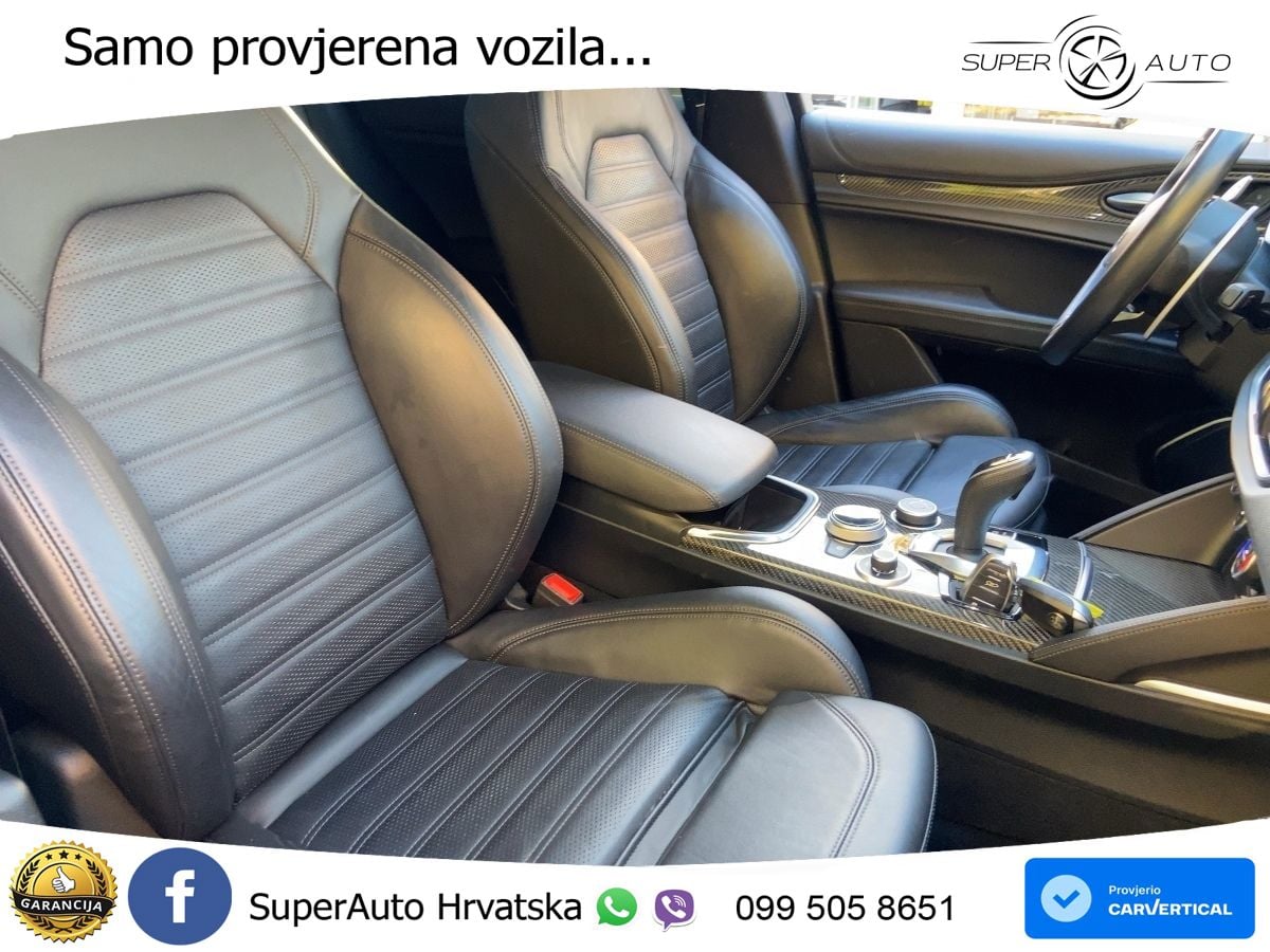 Alfa Romeo Stelvio Quadrifoglio 2.9 V6 Bi-Turbo (520 KS) Q4 Automatic LED+GR SJED+ACC