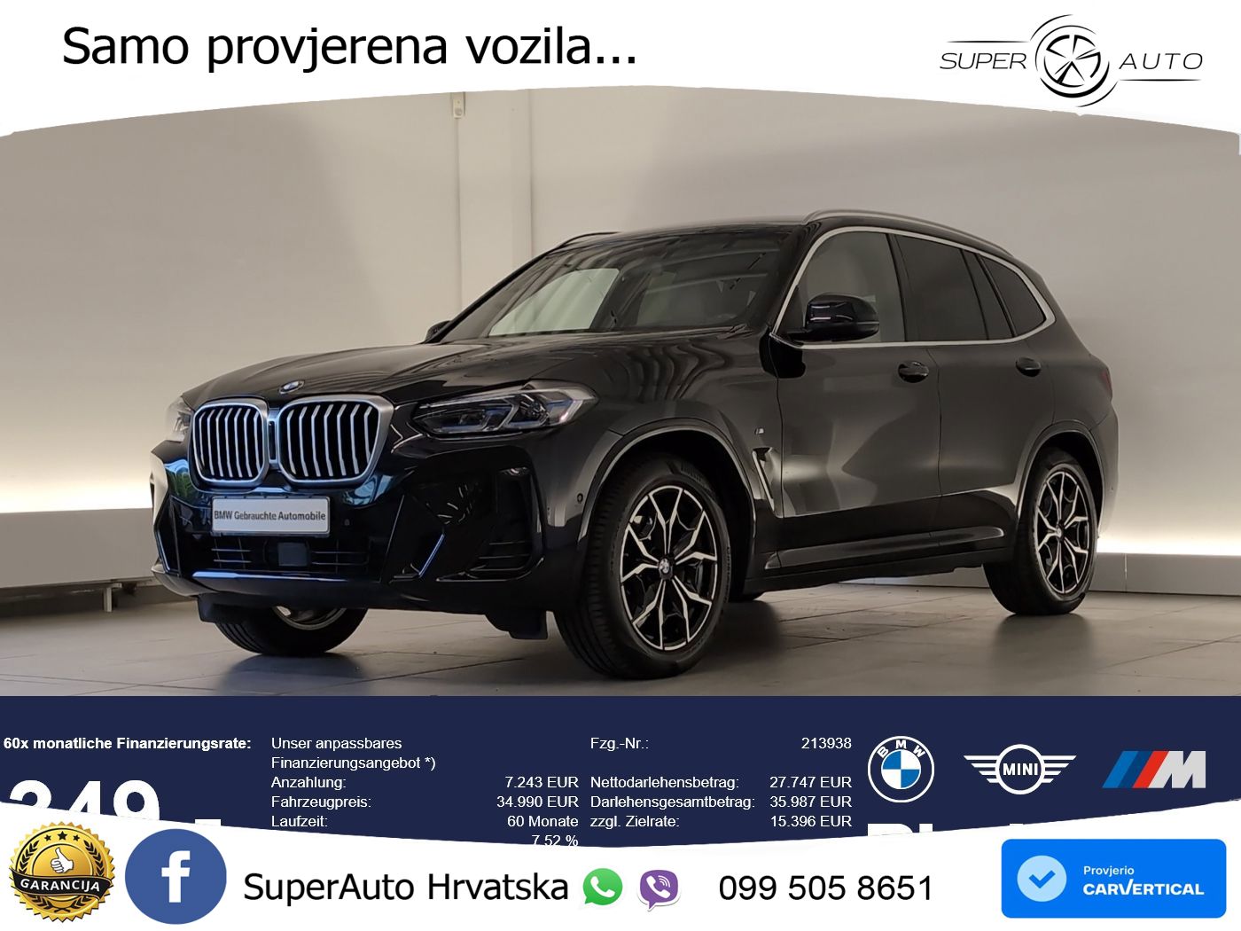 BMW X3 20d xDrive Steptronic M Sport LED+GR SJED+ACC