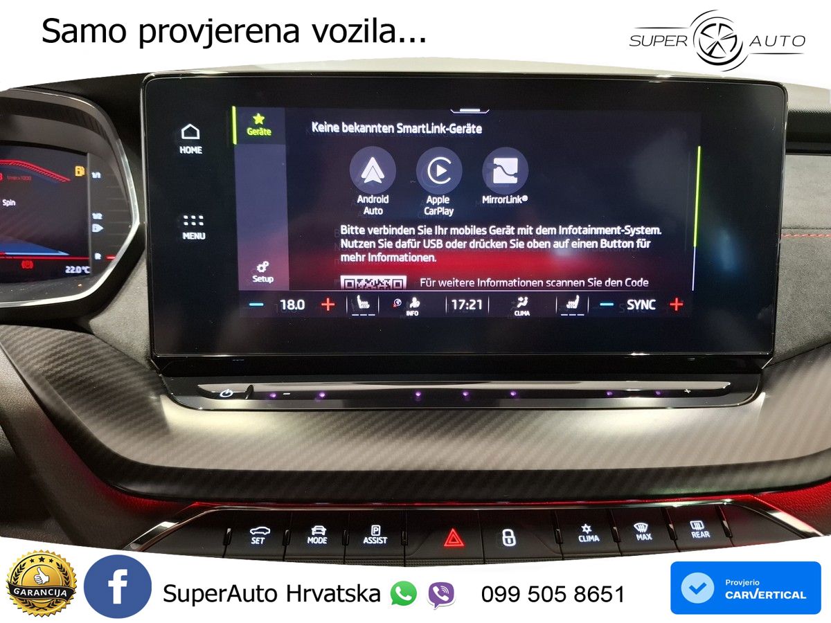 Škoda Octavia Combi RS 2.0 TSI (245 KS) DSG LED+GR SJED+ACC