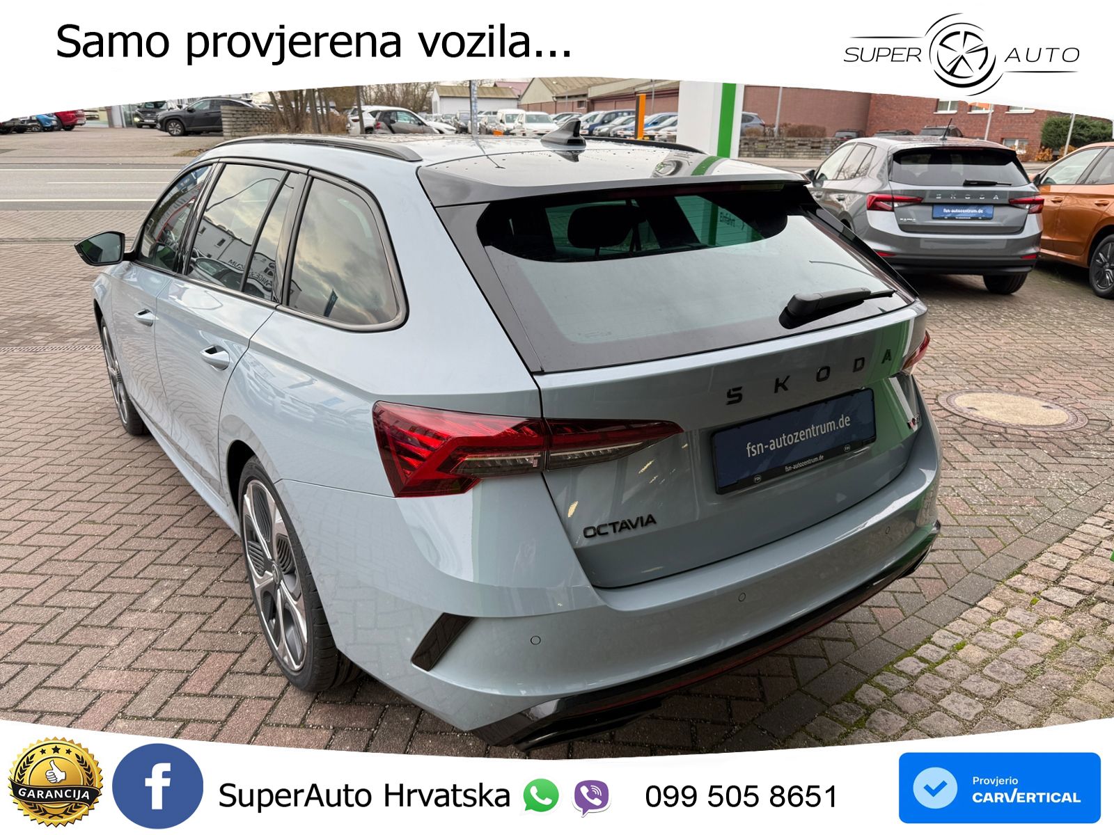 Škoda Octavia Combi RS 2.0 TSI (265 KS) DSG MATRIX+GR SJED+KAM