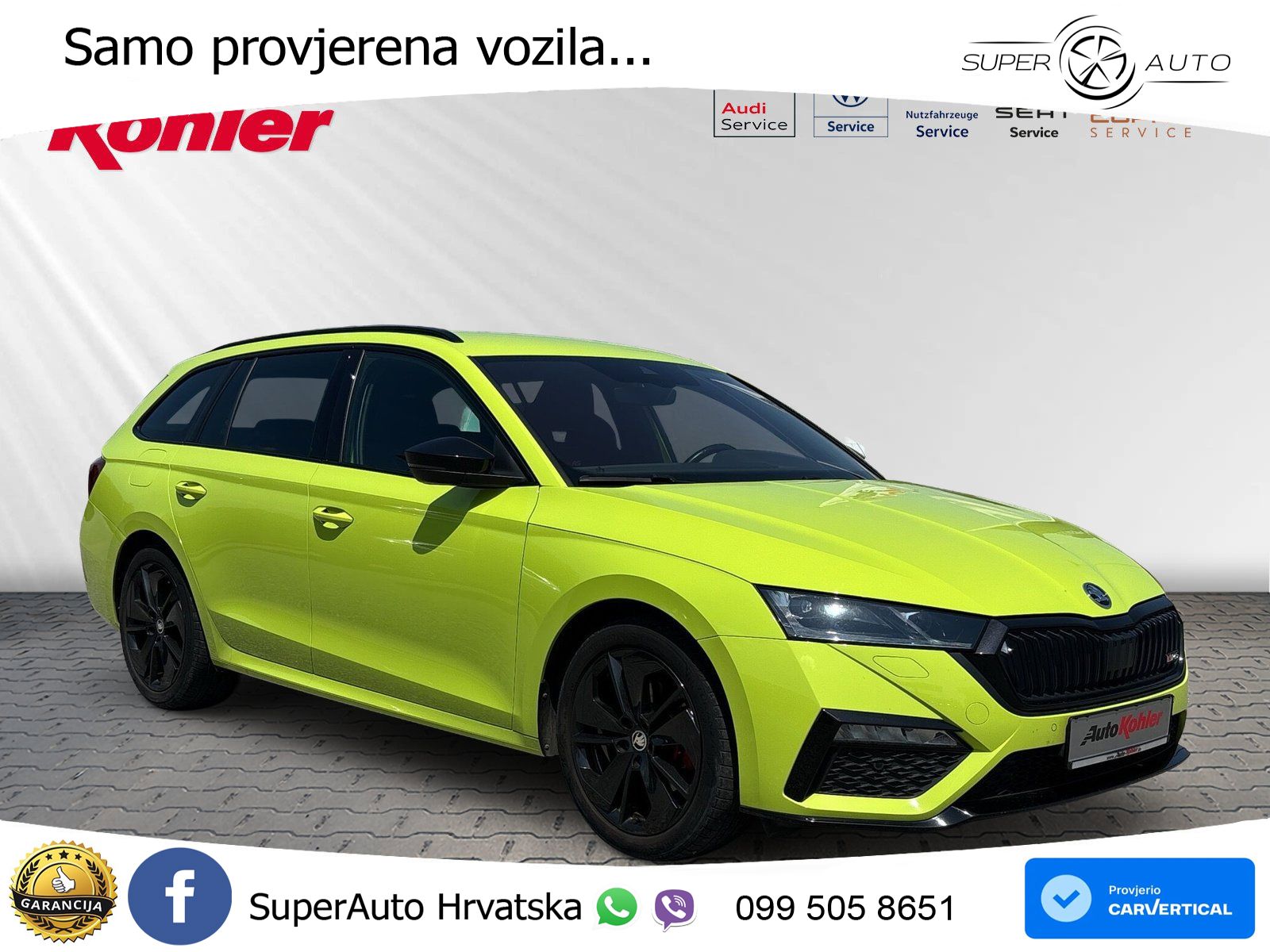 Škoda Octavia Combi RS 2.0 TDI (200 KS) DSG