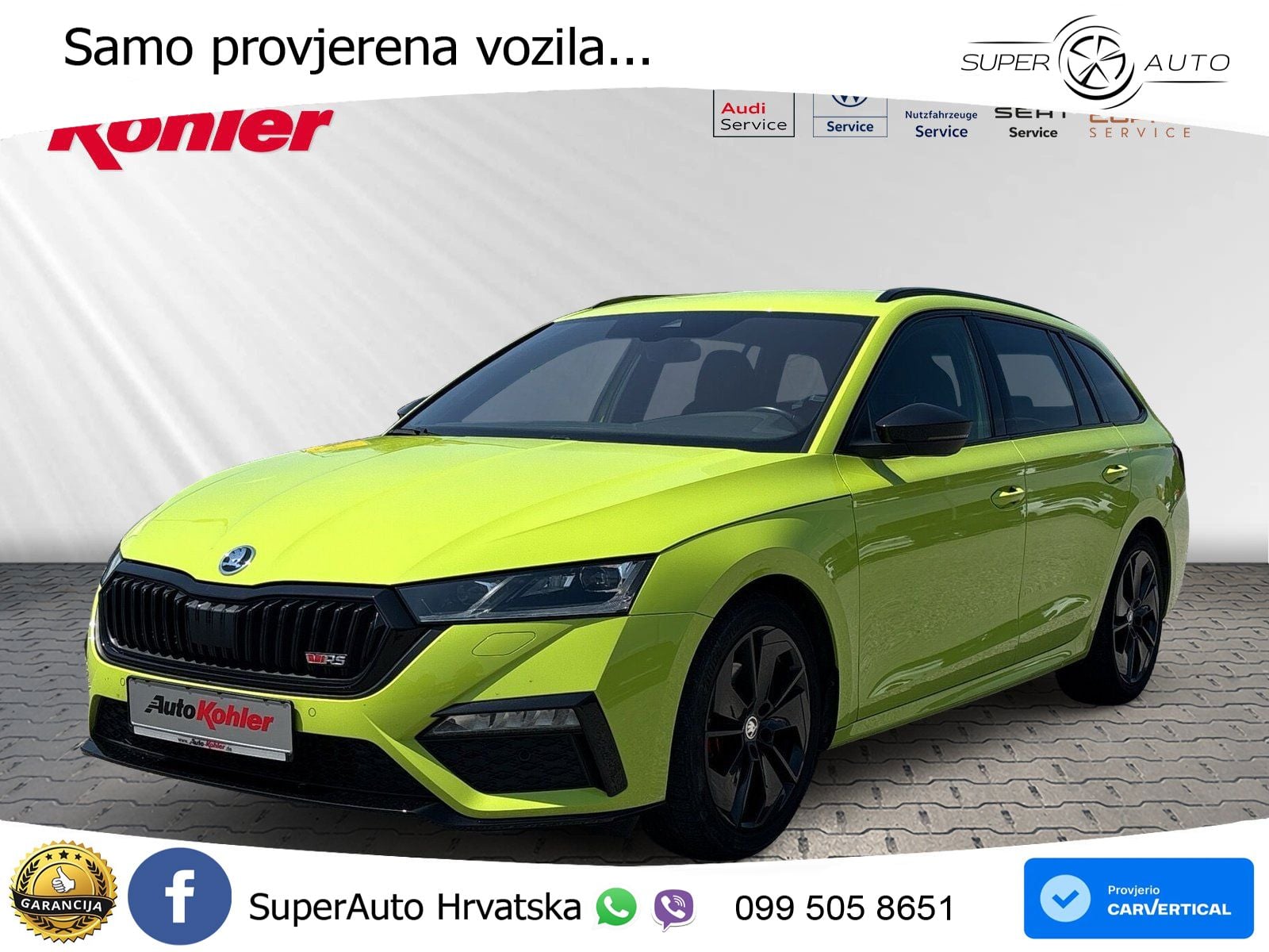 Škoda Octavia Combi RS 2.0 TDI (200 KS) DSG
