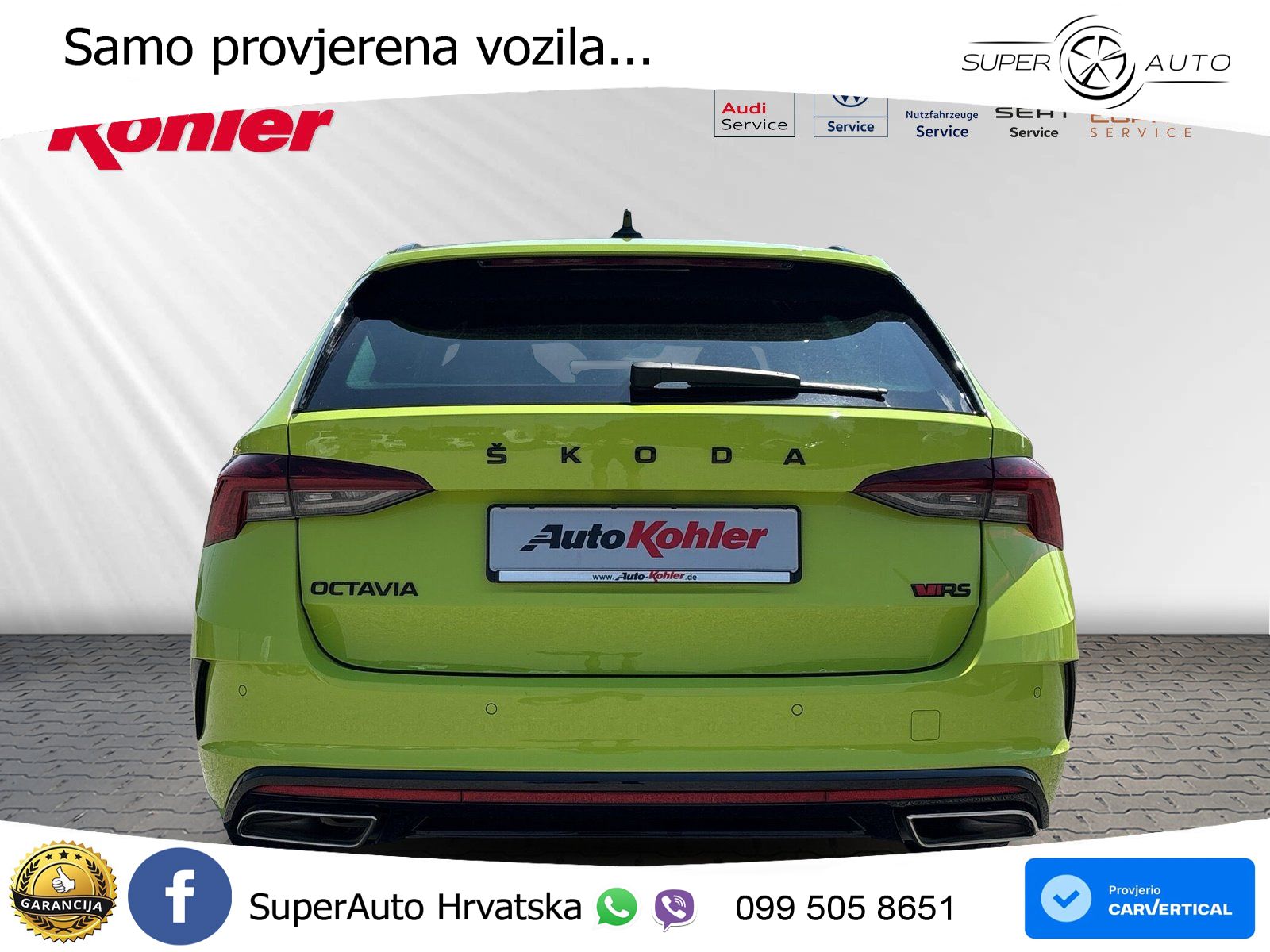 Škoda Octavia Combi RS 2.0 TDI (200 KS) DSG