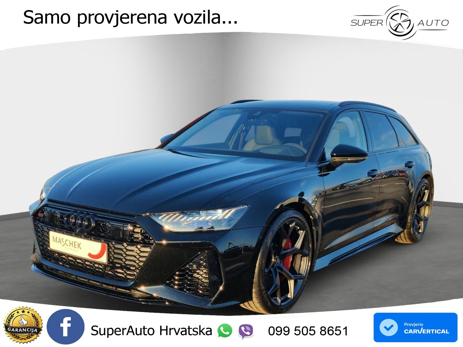 Audi RS6 Avant 4.0 TFSI V8 performance (630 KS)  quattro tiptronic Kuka LED+GR SJED+ACC