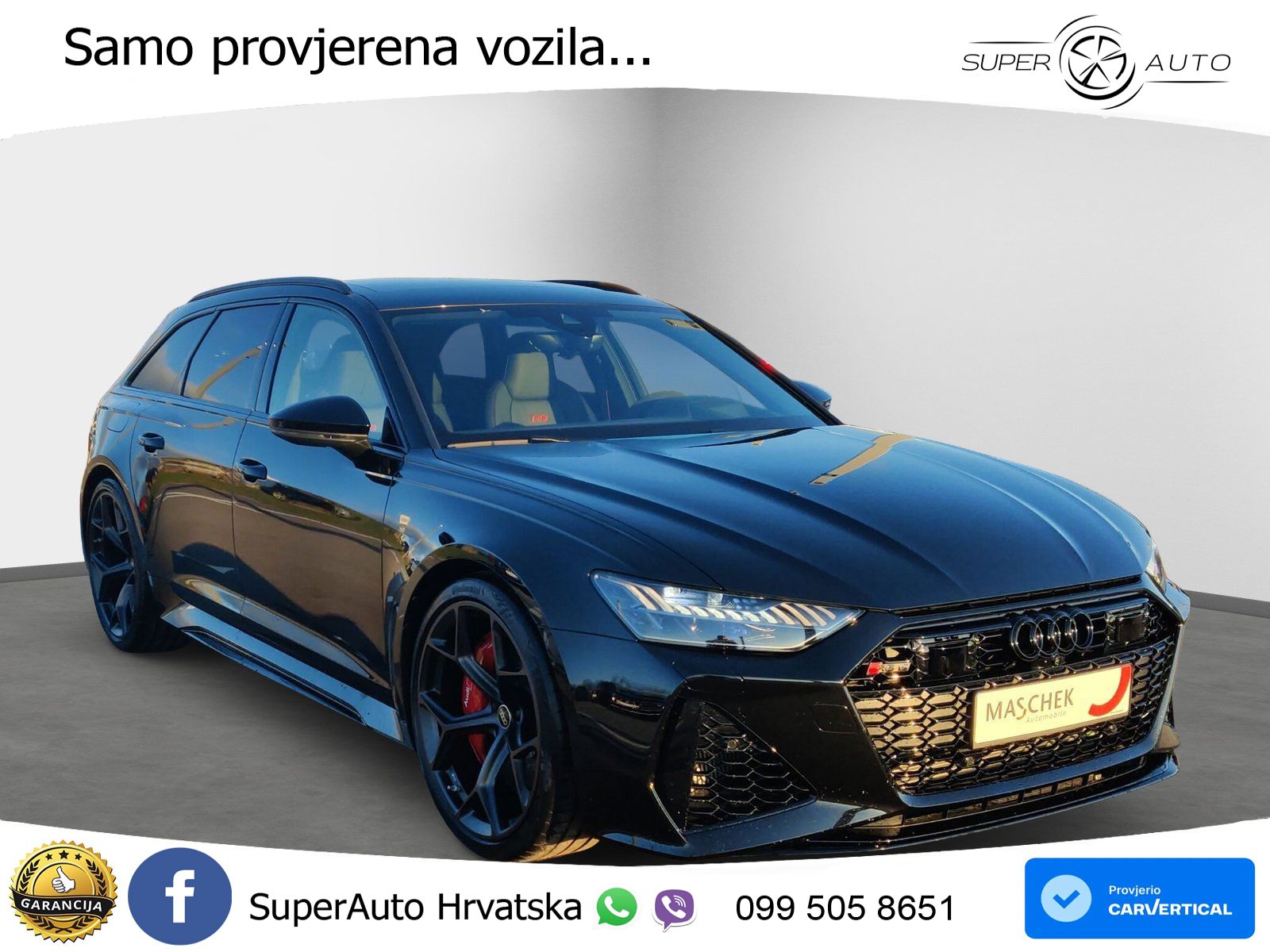Audi RS6 Avant 4.0 TFSI V8 performance (630 KS)  quattro tiptronic Kuka LED+GR SJED+ACC
