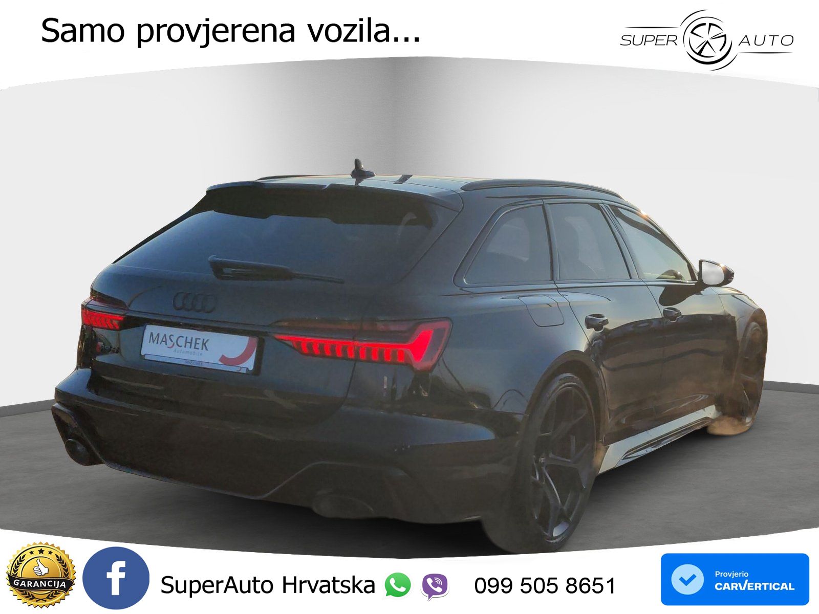 Audi RS6 Avant 4.0 TFSI V8 performance (630 KS)  quattro tiptronic Kuka LED+GR SJED+ACC