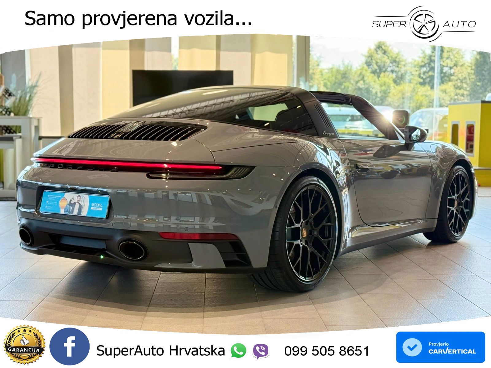 Porsche 911 Targa 4S 3.0 (450 KS) PDK ZRAČNI+ACC+GR SJED+KAM
