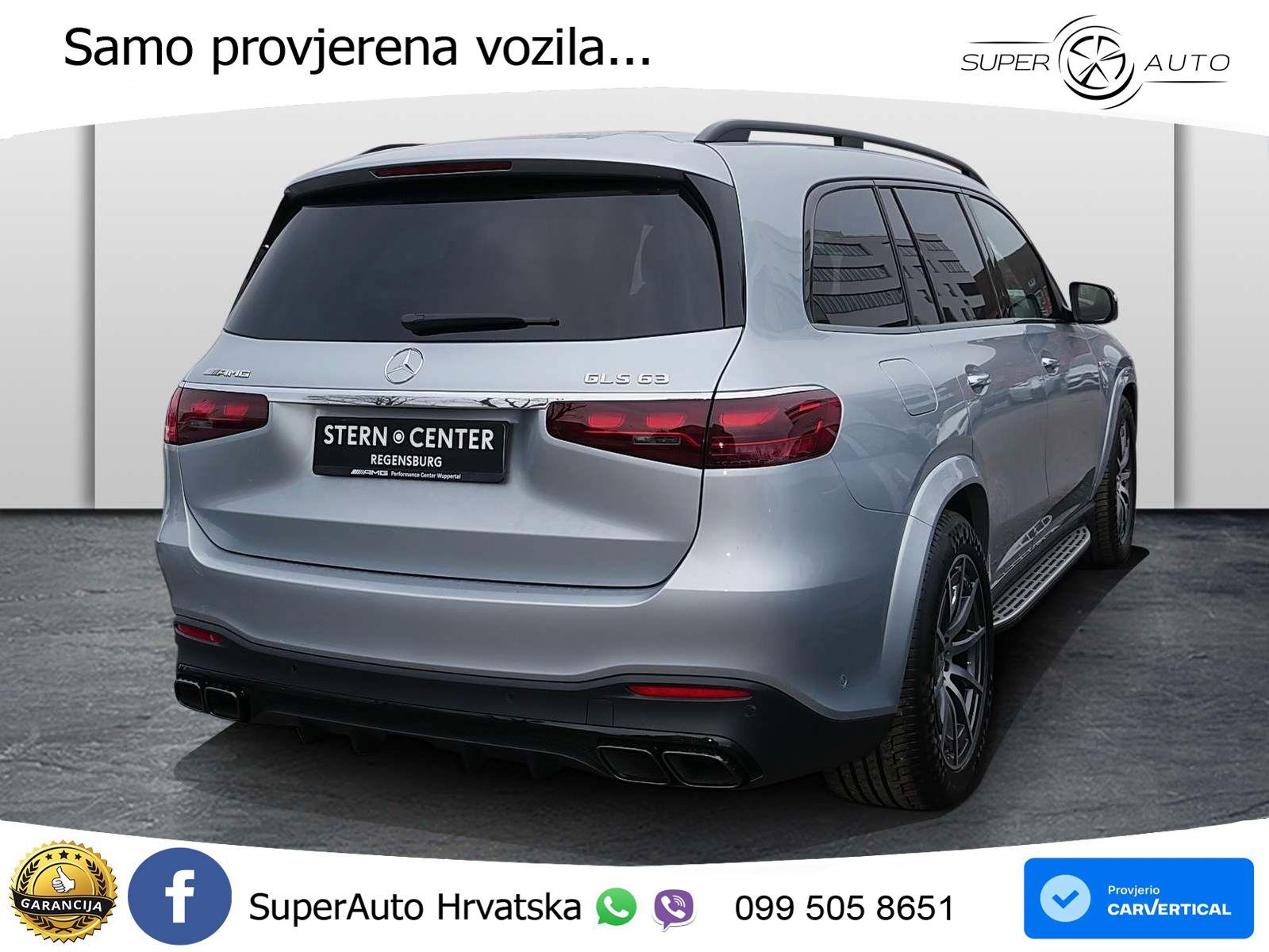 Mercedes-Benz GLS AMG GLS 63 V8 EQ Boost 4MATIC+ AMG SPEEDSHIFT TCT 9G ACC+HEAD+4xGR SJED+360+PANO