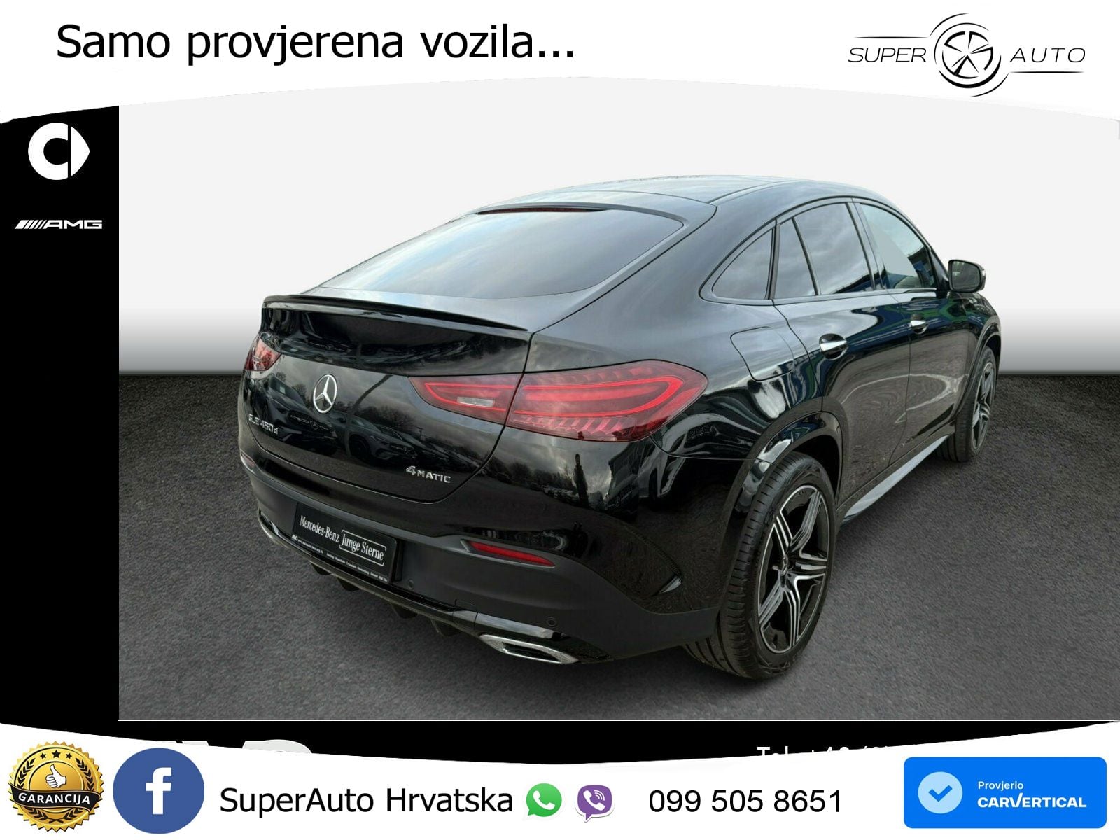 Mercedes GLE Coupe 450d (367 KS) EQ Boost 4MATIC 9G-TRONIC AMG ZRAČNI+ACC+GR SJED+KAM+PANO