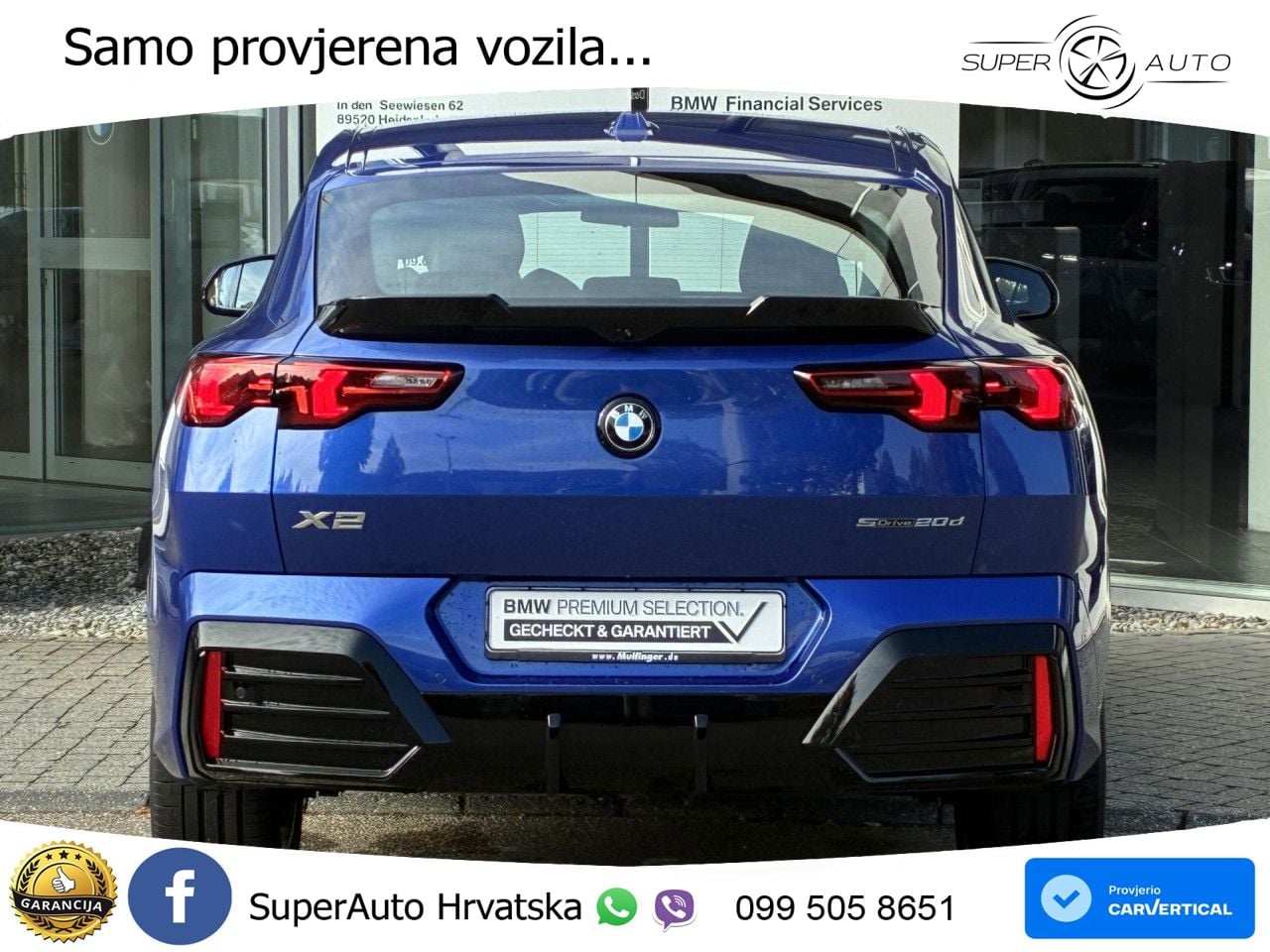 BMW X2 sDrive18d Steptronic M Sport LED+GR SJED+ACC