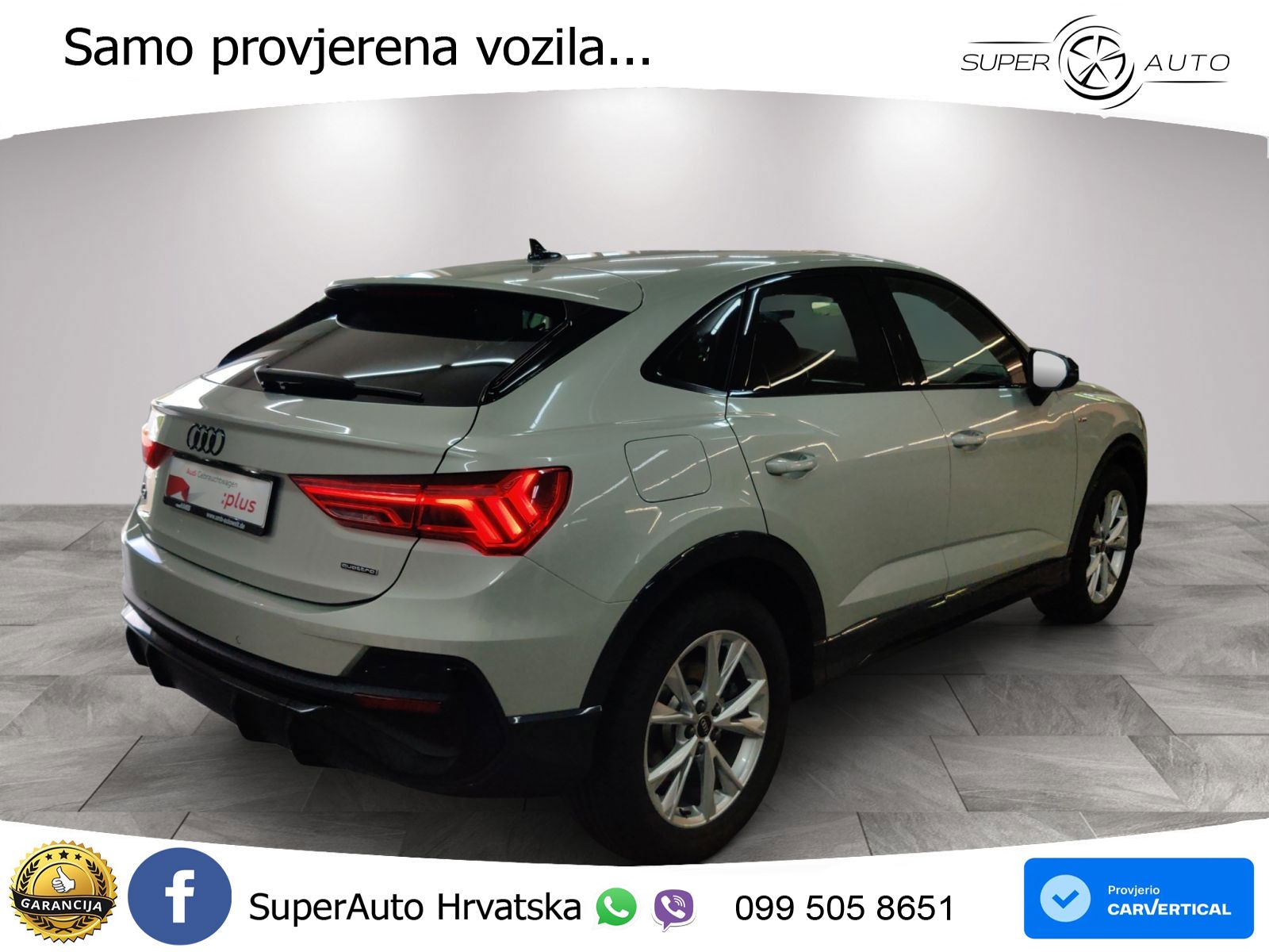 Audi Q3 II Sportback 40 TFSI (190 KS) quattro S tronic S line MATRIX+GR SJED+KAM