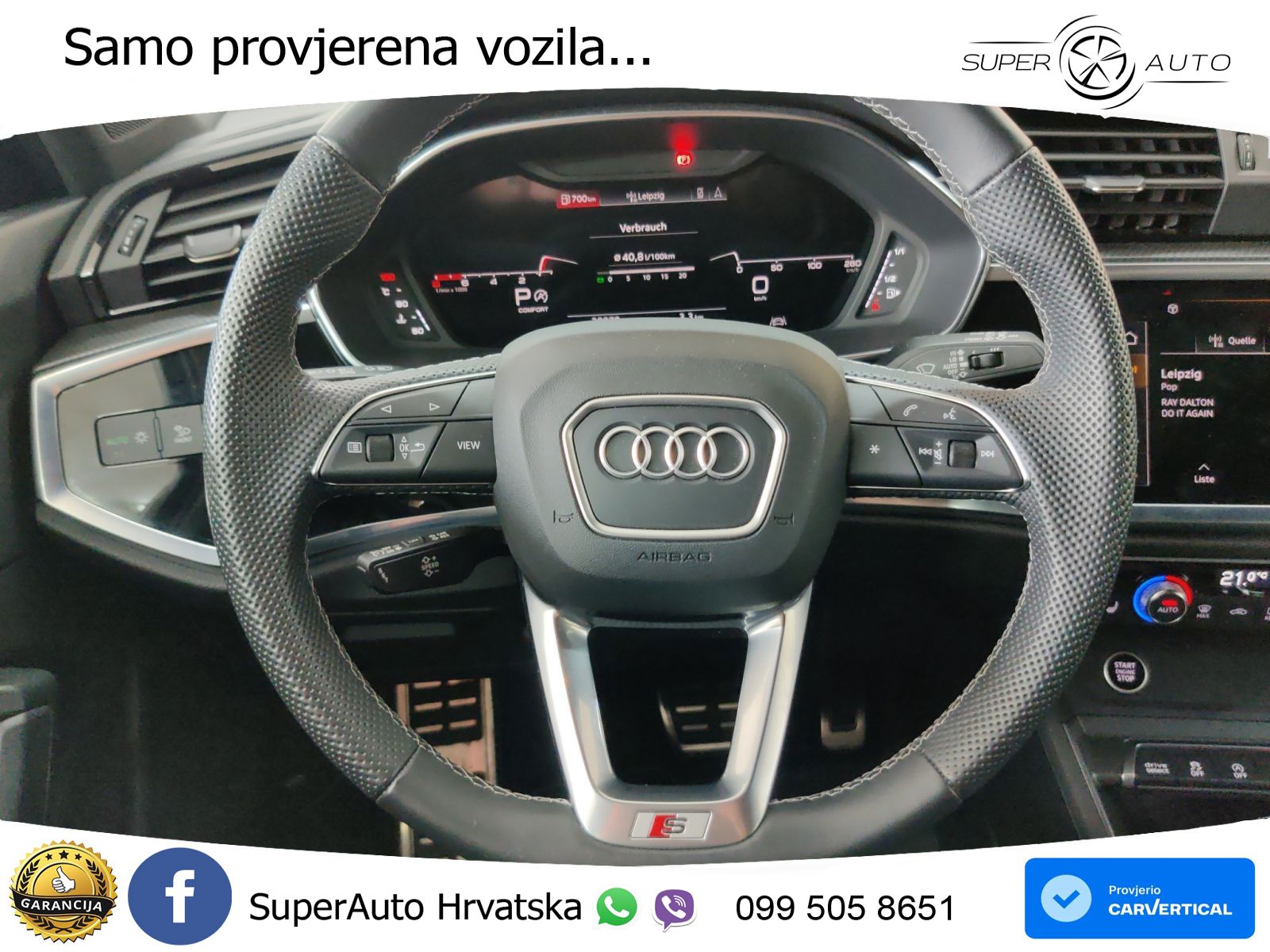 Audi Q3 II Sportback 40 TFSI (190 KS) quattro S tronic S line MATRIX+GR SJED+KAM