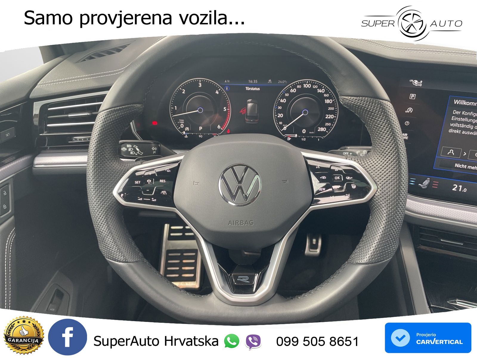 Volkswagen Touareg 3.0 V6 TDI (286 KS) 4MOTION Tiptronic R-Line ZRAČNI+ACC+GR SJED+KAM+PANO