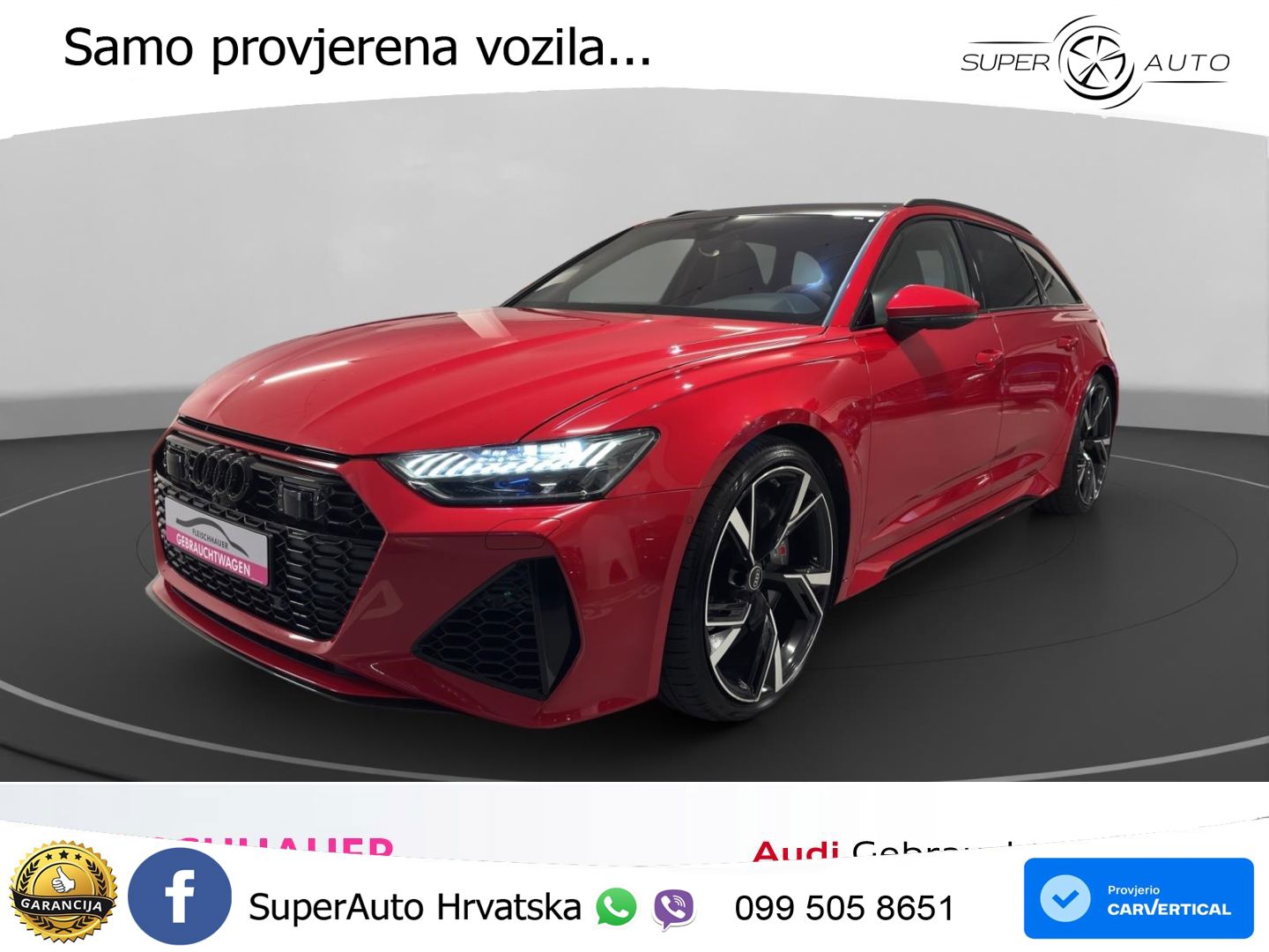 Audi RS6 Avant 4.0 TFSI V8 (600 KS) quattro Tiptronic MATRIX+GR SJED+KAM