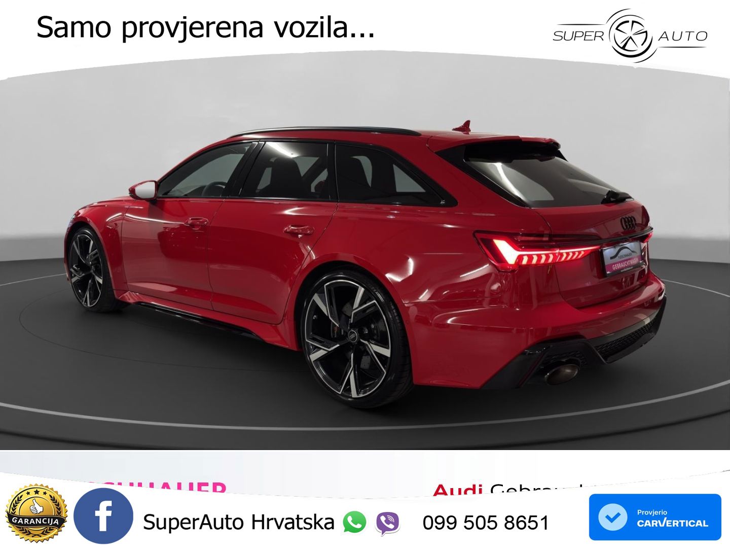Audi RS6 Avant 4.0 TFSI V8 (600 KS) quattro Tiptronic MATRIX+GR SJED+KAM