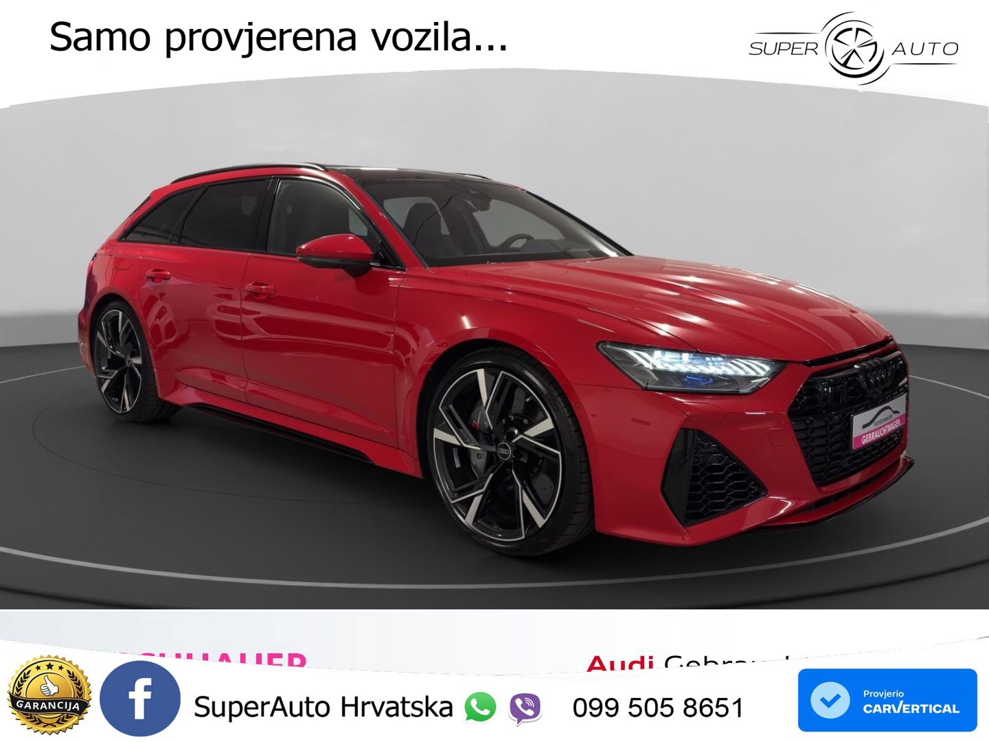 Audi RS6 Avant 4.0 TFSI V8 (600 KS) quattro Tiptronic MATRIX+GR SJED+KAM