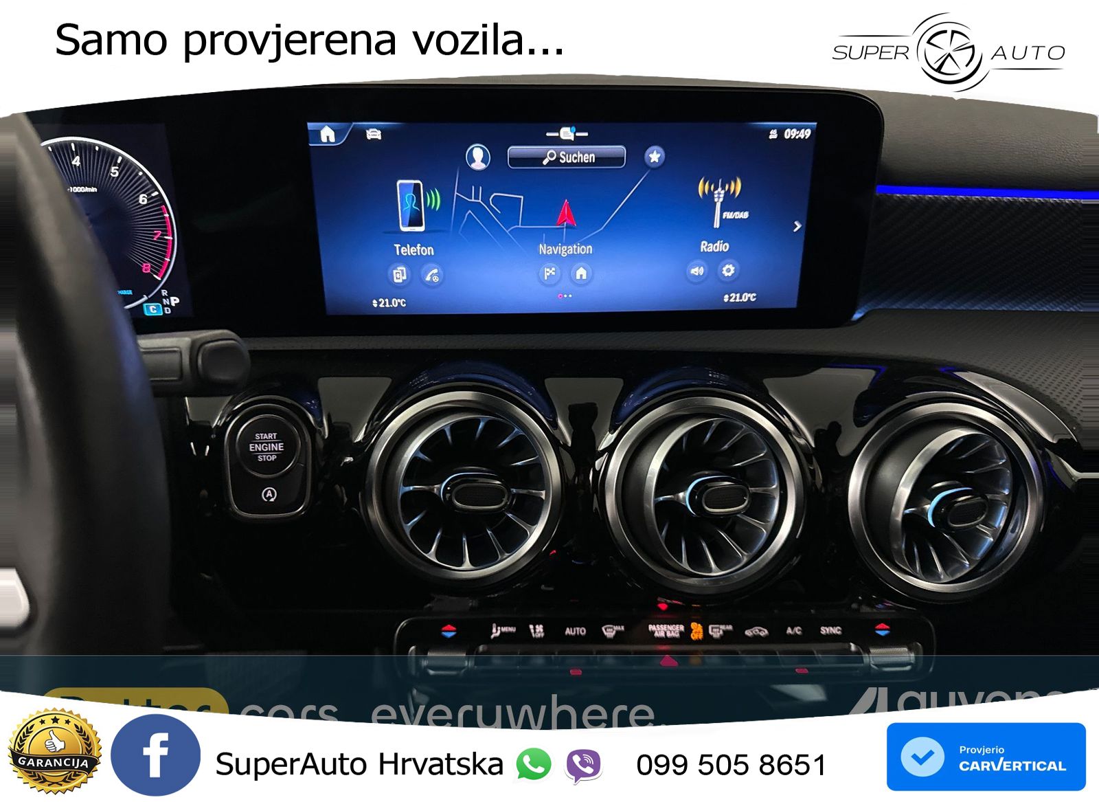 Mercedes-Benz A 200 7G-DCT LED+GR SJED+ACC