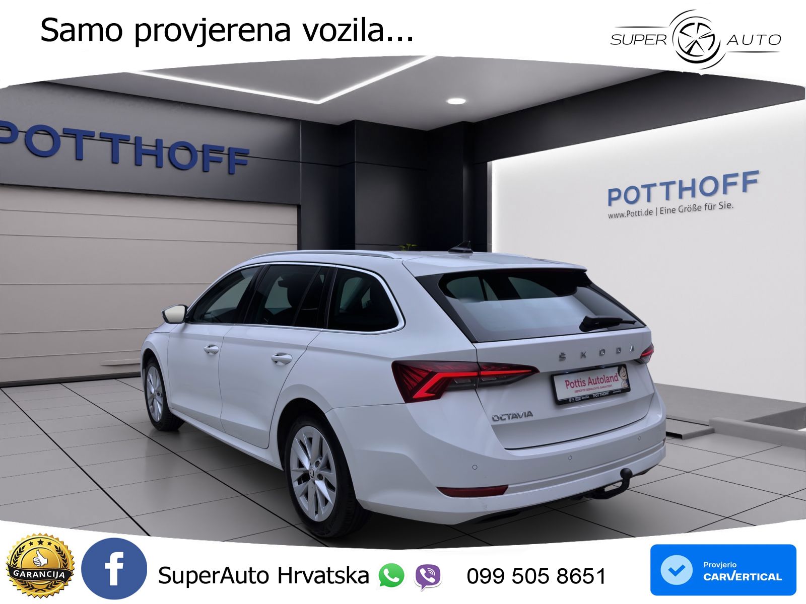 Škoda Octavia Combi 2.0 TDI (150 KS) DSG LED+GR SJED+ACC
