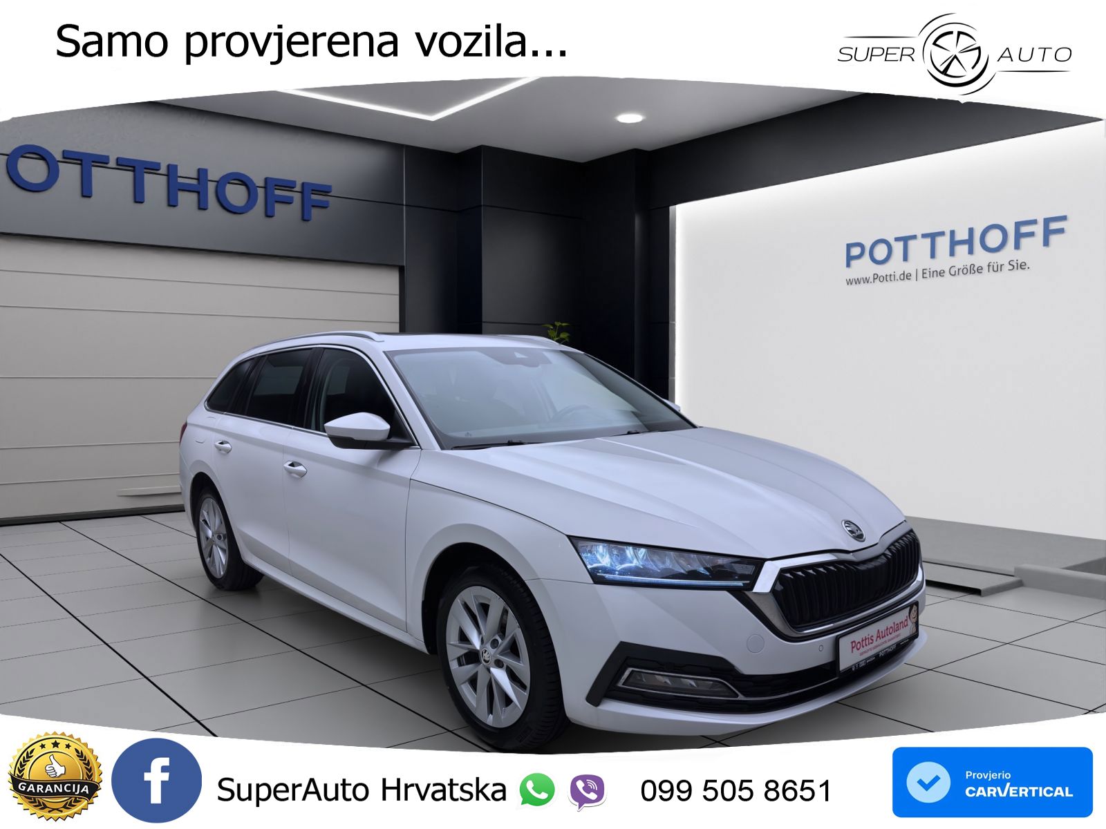 Škoda Octavia Combi 2.0 TDI (150 KS) DSG LED+GR SJED+ACC