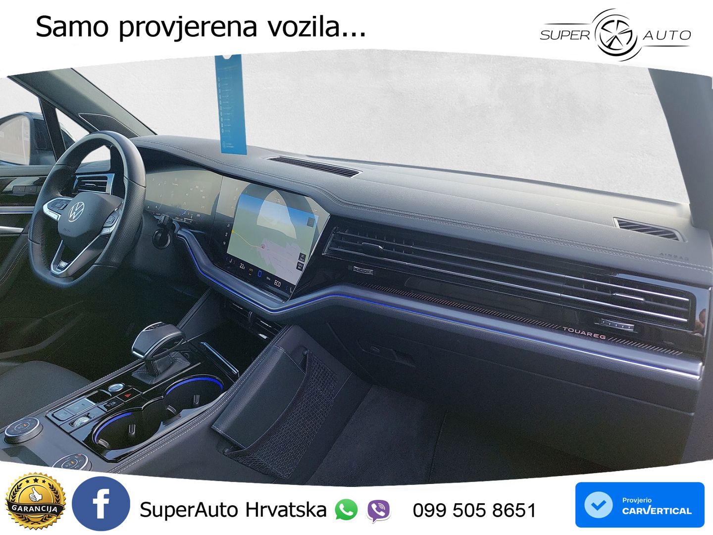 Volkswagen Touareg 3.0 V6 TDI (286 KS) 4MOTION Tiptronic ZRAČNI+ACC+GR SJED+KAM+PANO
