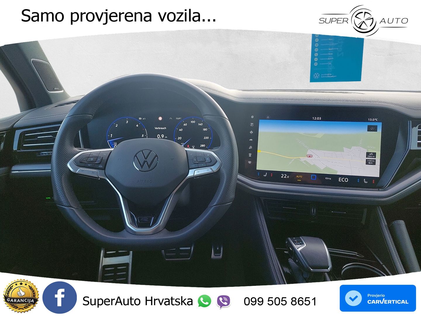 Volkswagen Touareg 3.0 V6 TDI (286 KS) 4MOTION Tiptronic ZRAČNI+ACC+GR SJED+KAM+PANO