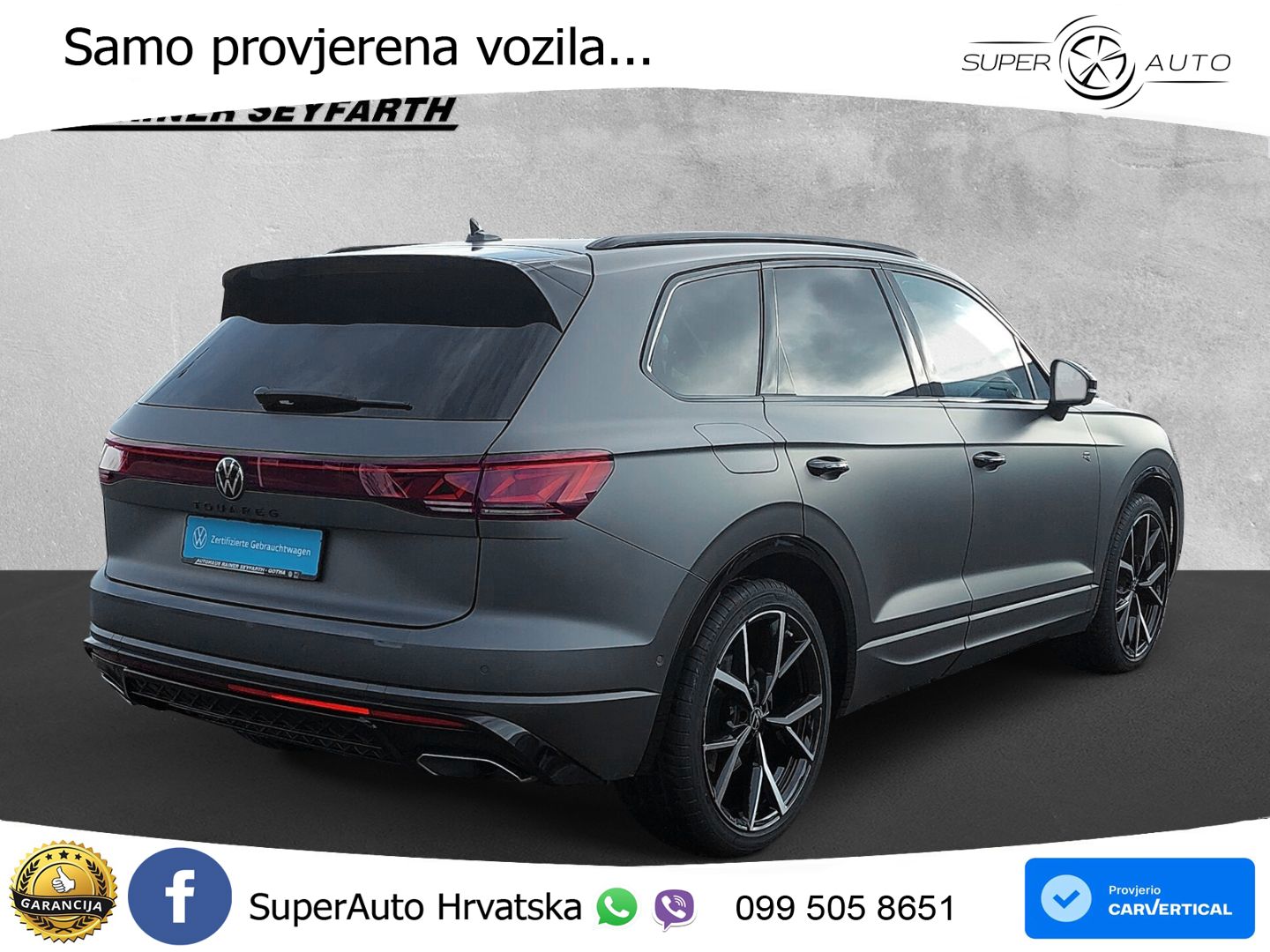 Volkswagen Touareg 3.0 V6 TDI (286 KS) 4MOTION Tiptronic ZRAČNI+ACC+GR SJED+KAM+PANO