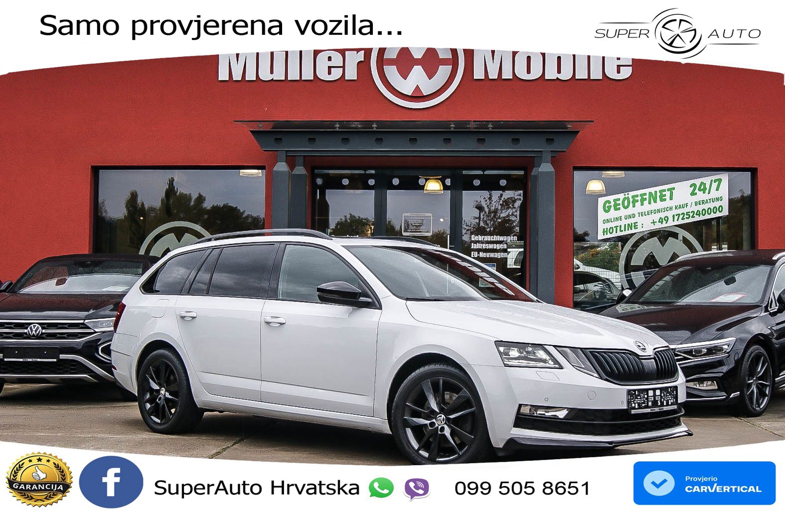 Škoda Octavia Combi 2.0 TDI (150 KS) DSG LED+GR SJED+ACC