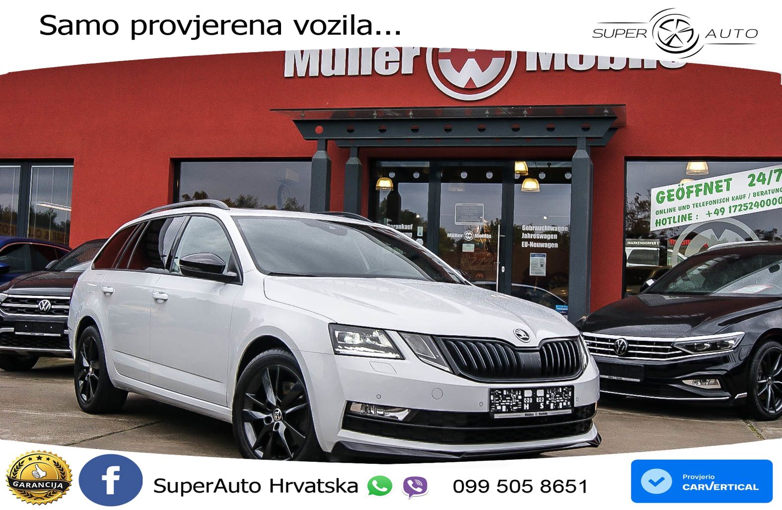 Škoda Octavia Combi 2.0 TDI (150 KS) DSG LED+GR SJED+ACC